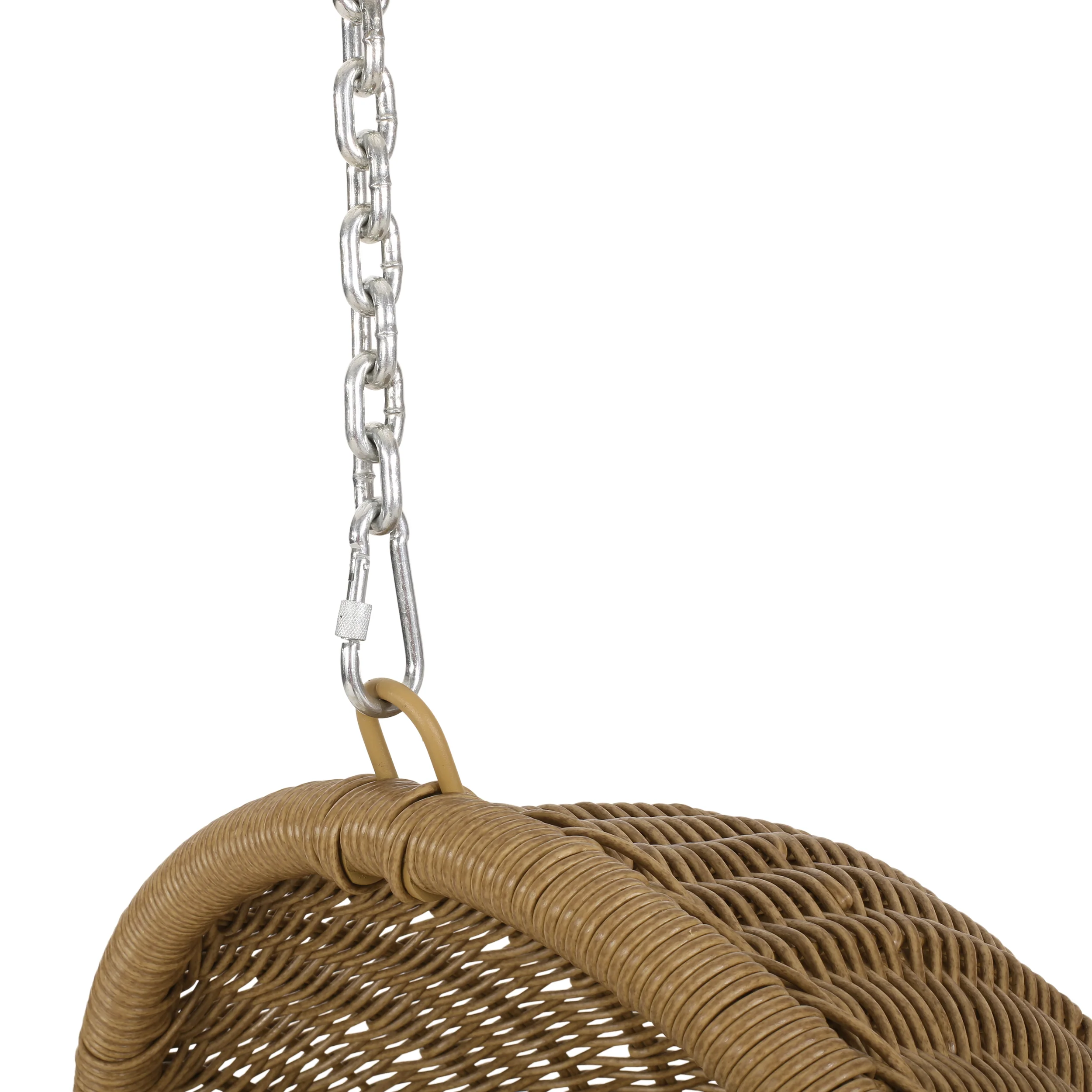 Berrien Orville Outdoor/Indoor Wicker Hanging Nest Chair (No Stand) - furnishings