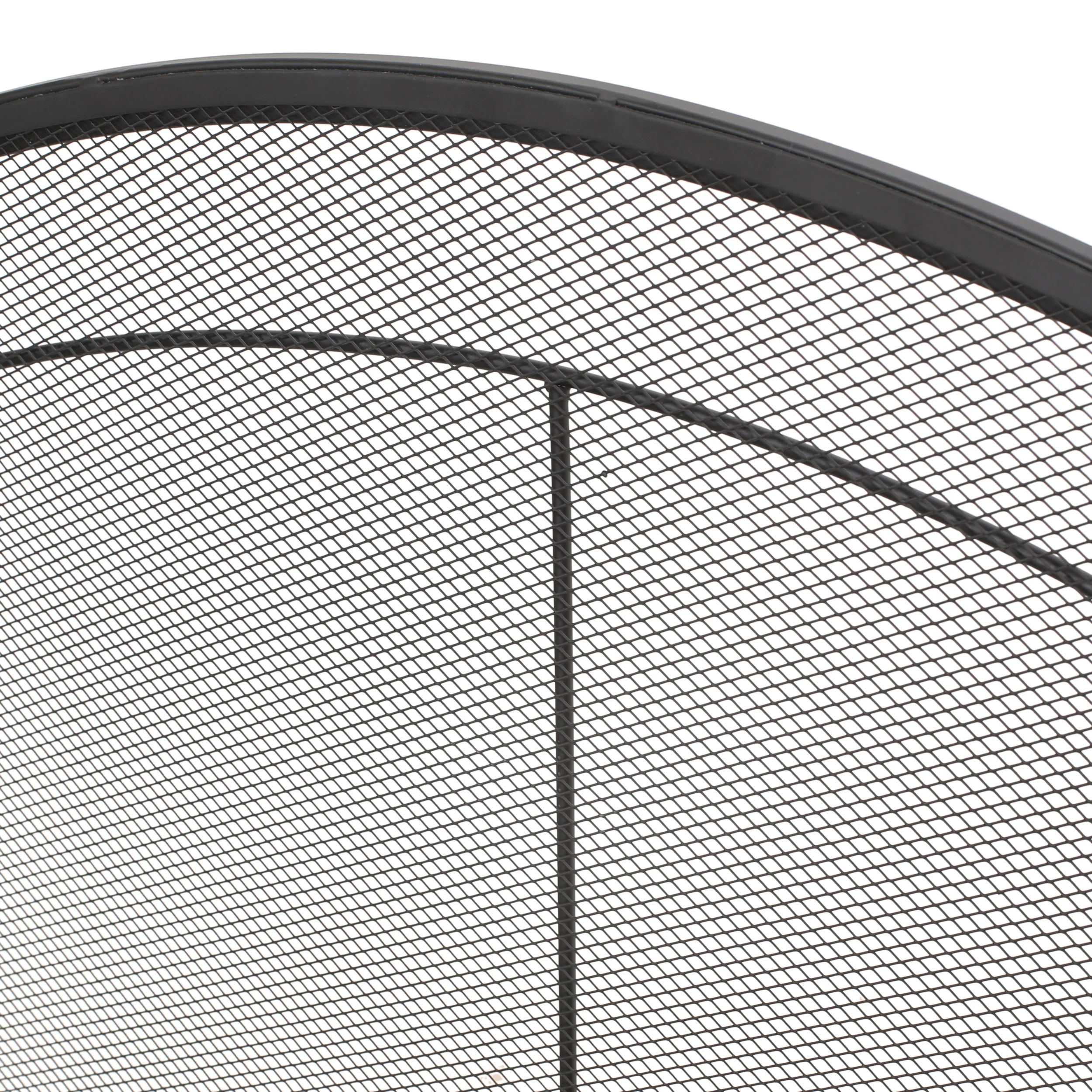Zooey Modern Iron Folding Fireplace Screen - furnishings