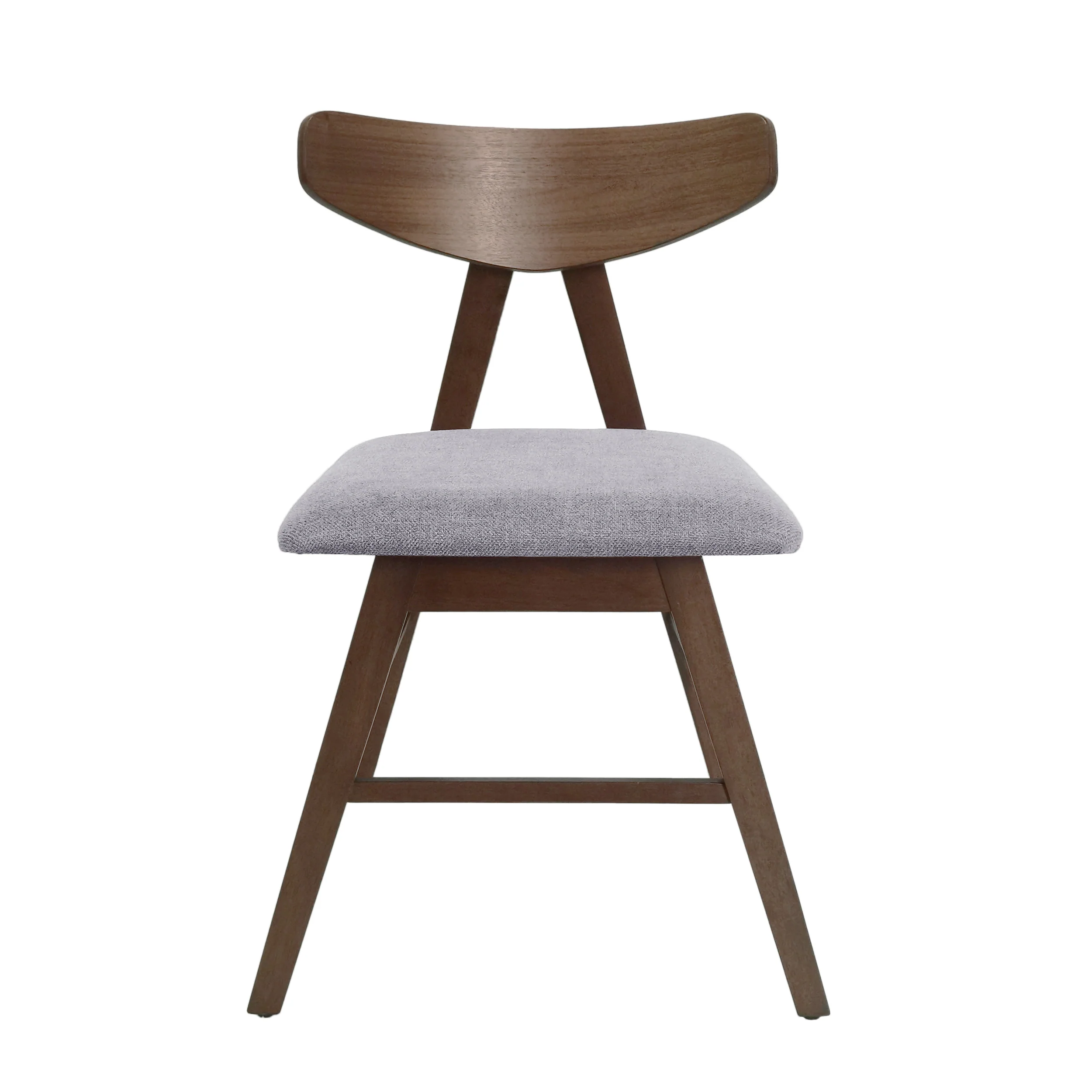 Sunapee Mid Century Modern Fabric Upholstered Wood Dining Chairs, Set of 2 - furnishings