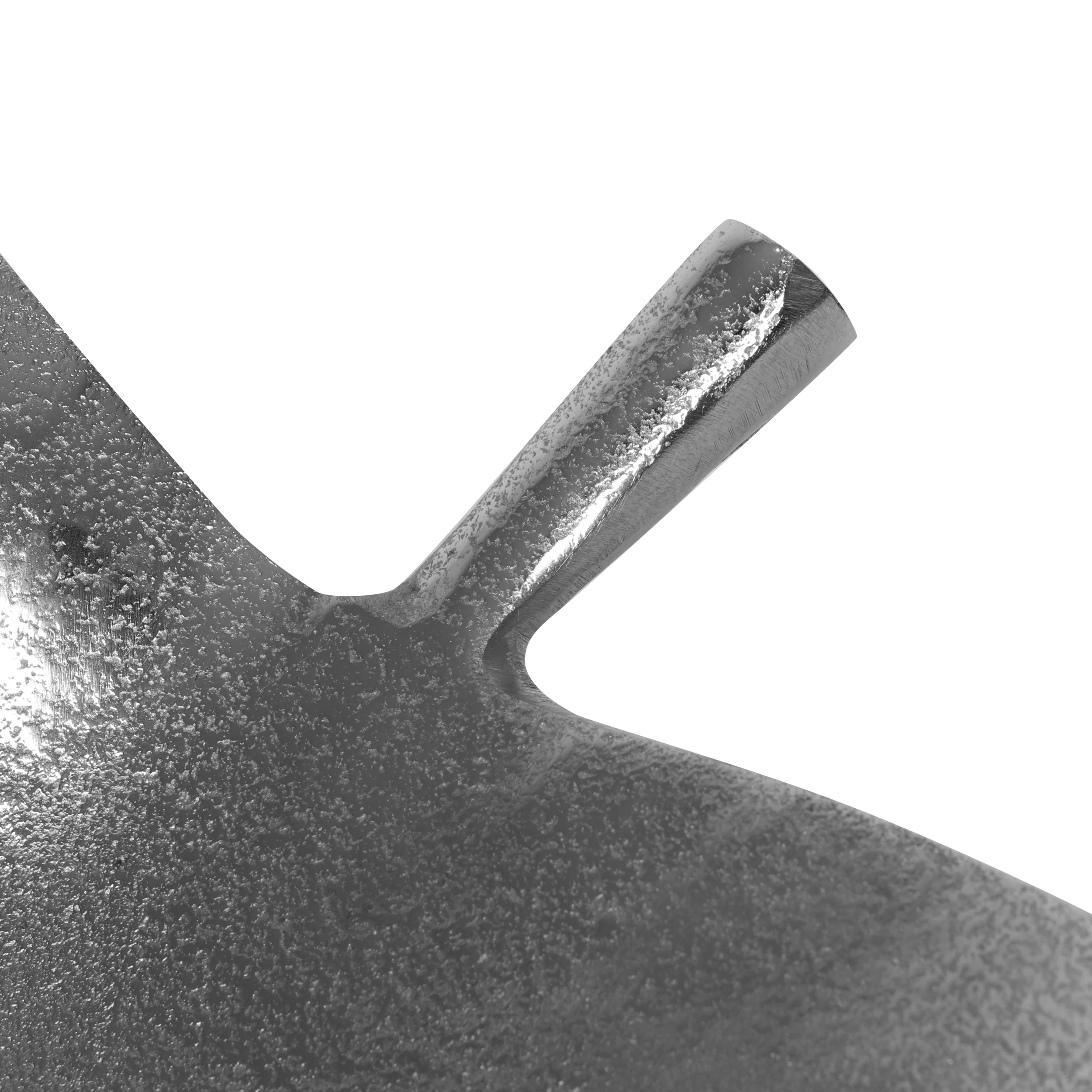Kevin Handcrafted Aluminum Decorative Leaf Plate, Raw Nickel - furnishings