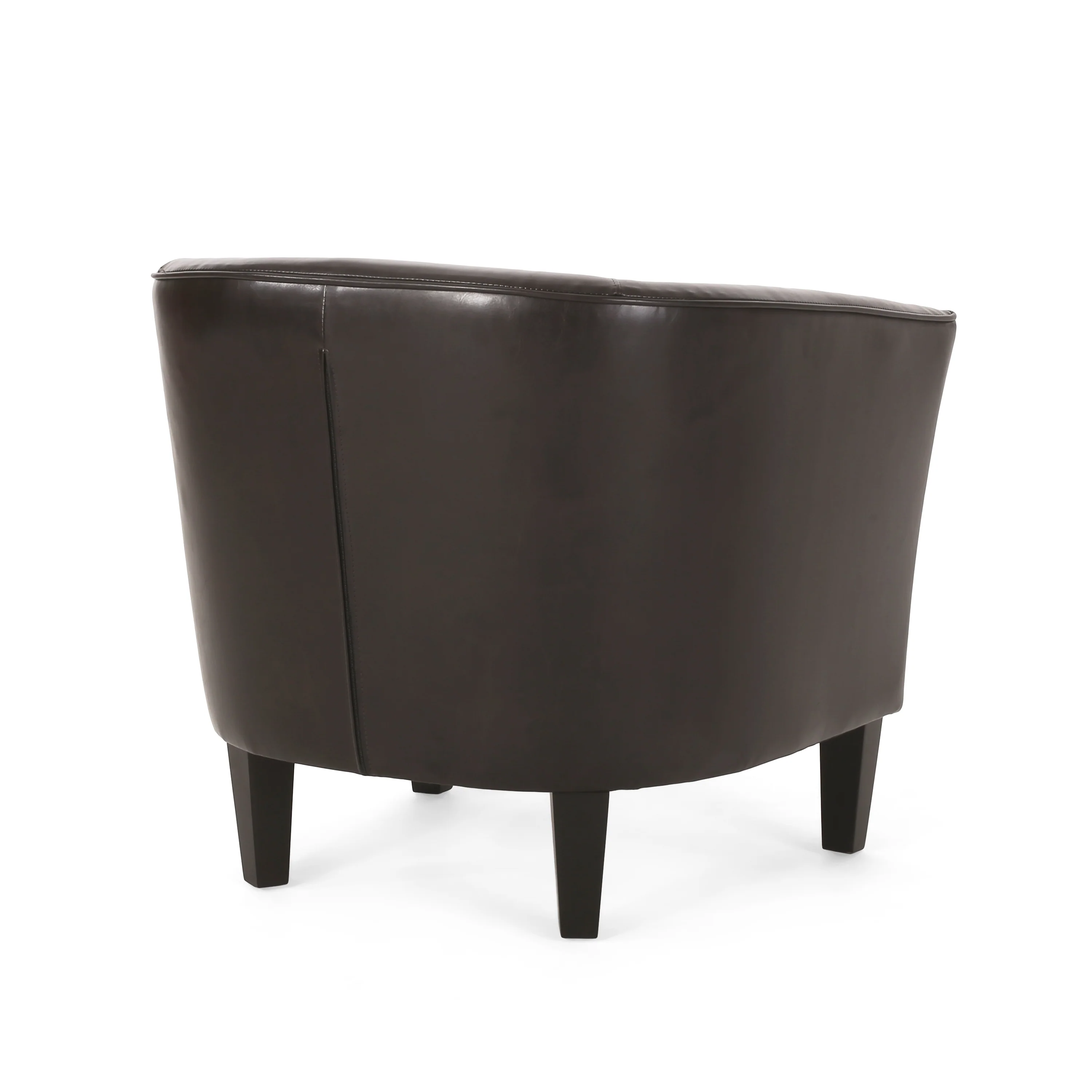 Gelston Brown Leather Club Chair - furnishings