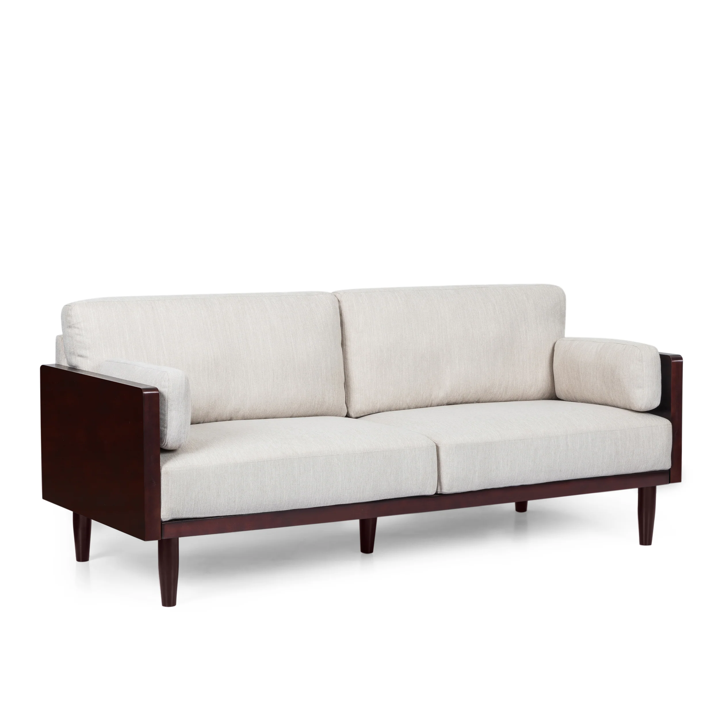 Bagan Mid-Century Modern Upholstered 3 Seater Sofa - furnishings