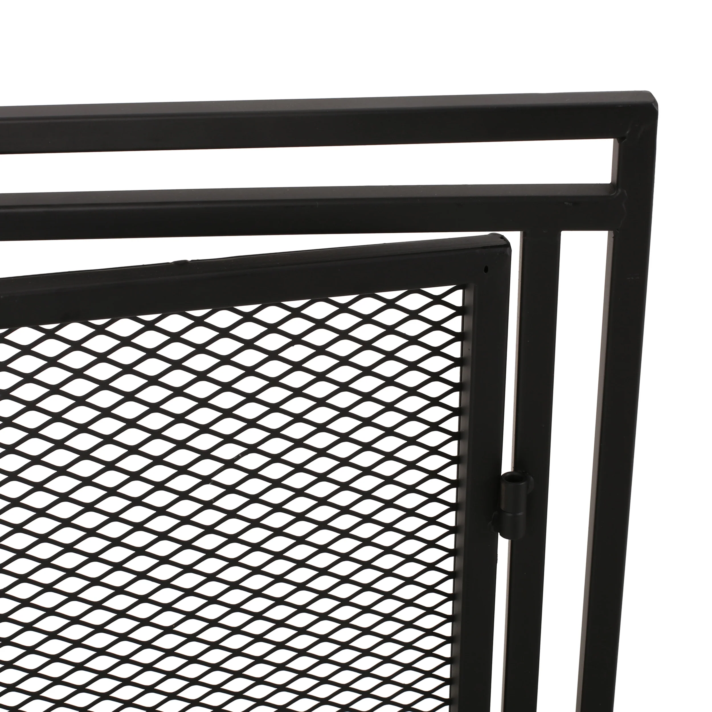 Kolten Modern Iron Fireplace Screen - furnishings
