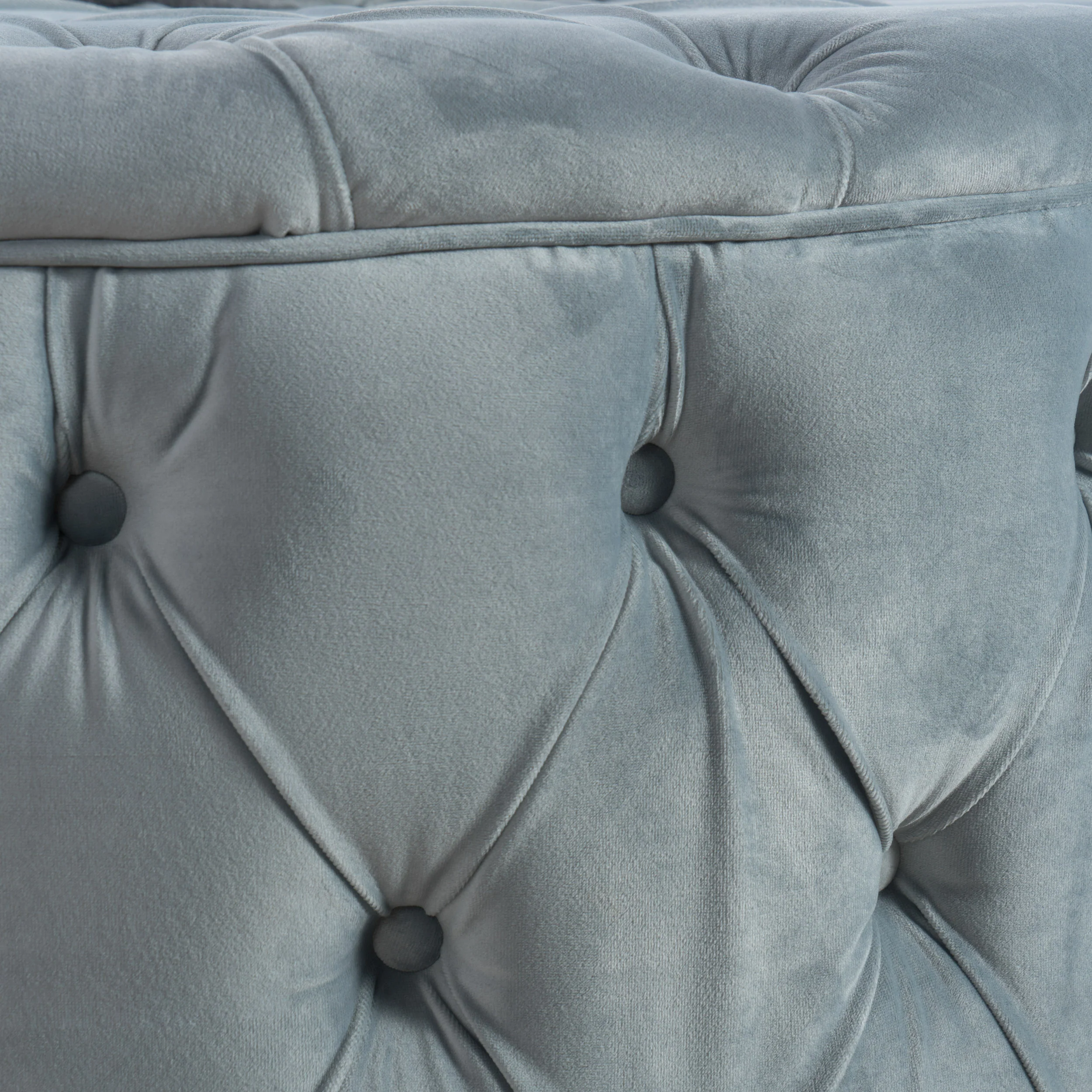 Maelyn Plush New Velvet Ottoman - furnishings