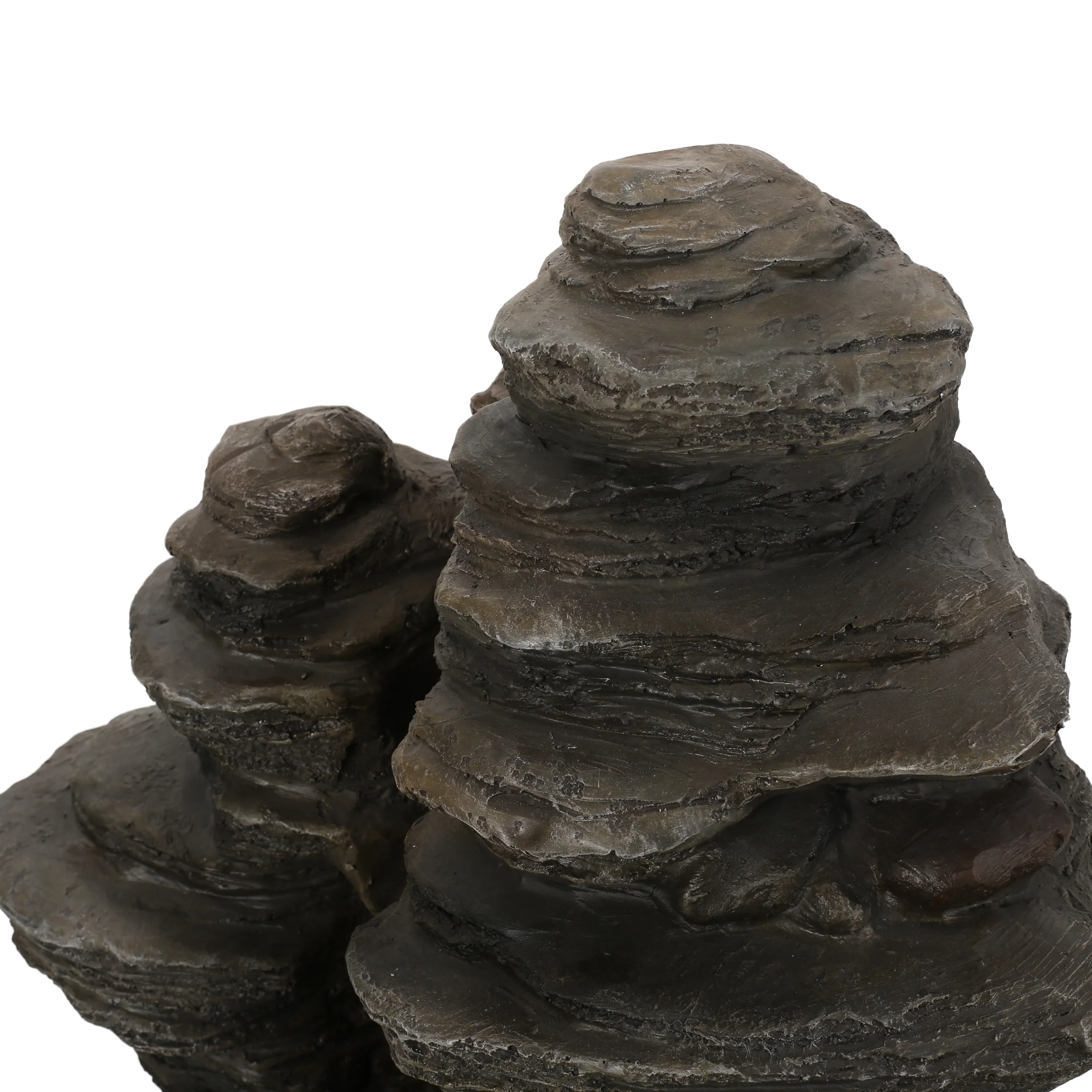 Lowndes Outdoor 4 Tier Rock Fountain - furnishings