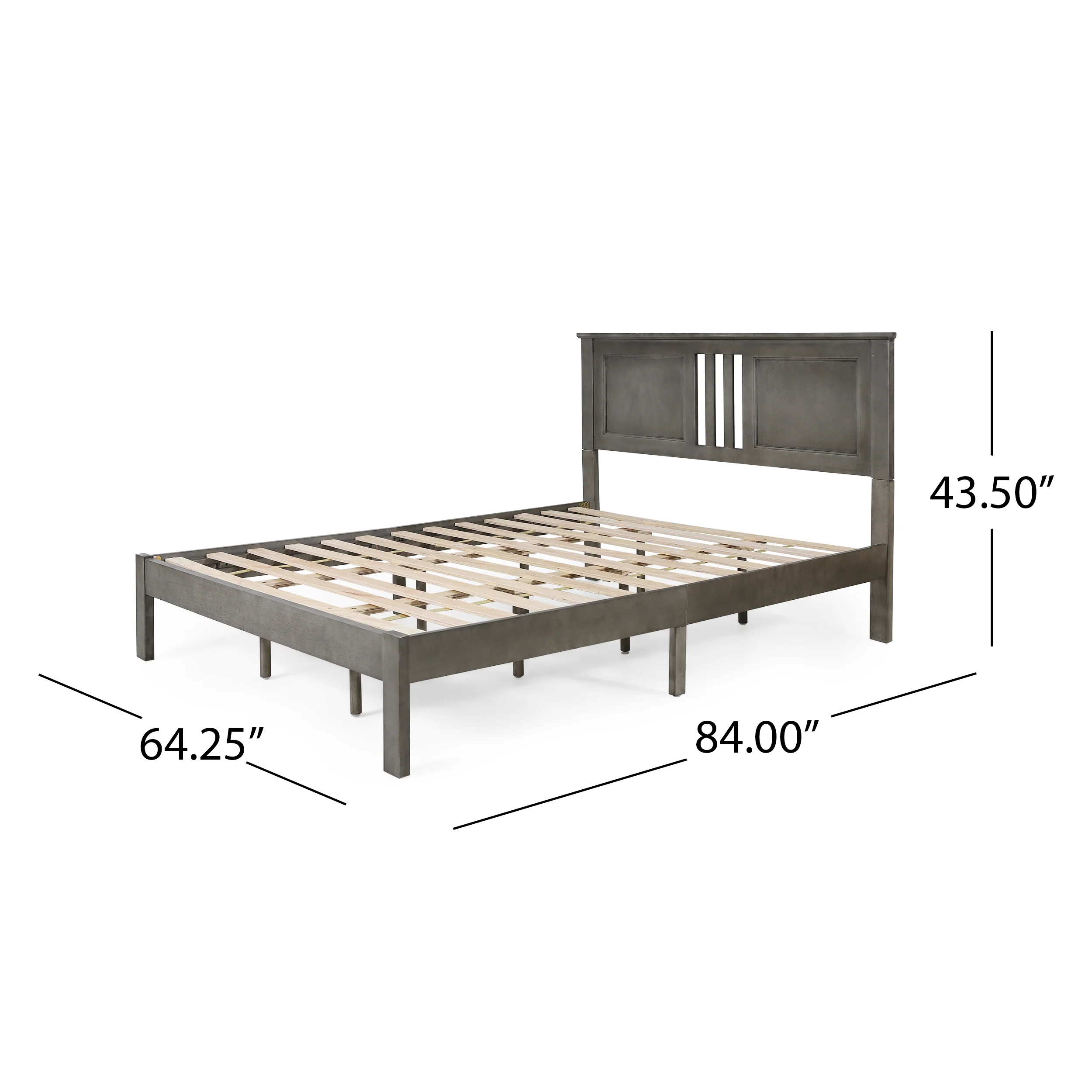 Kashtyn Modern Farmhouse Acacia Wood Queen Bed Platform - furnishings