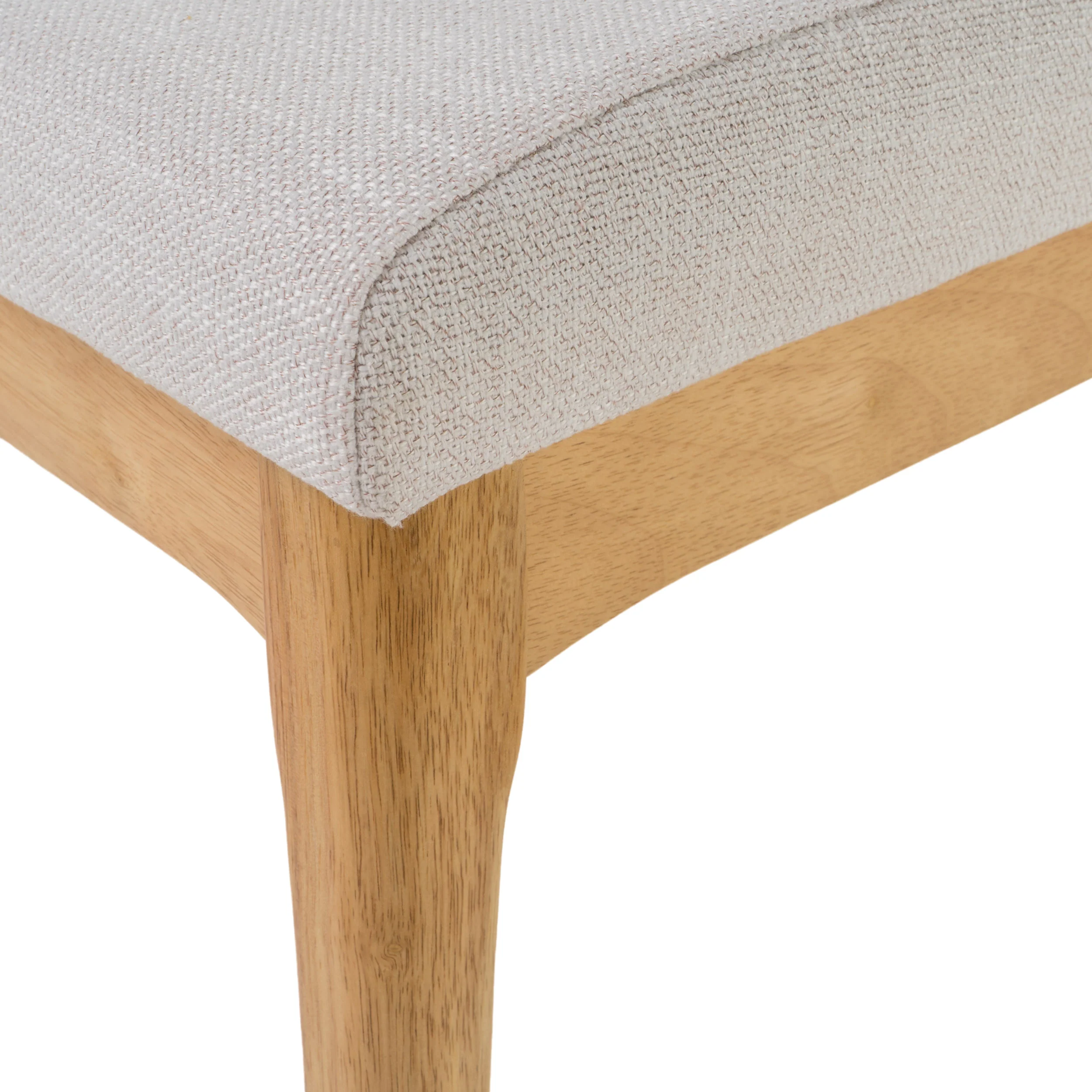 Leona Fabric & Wood Finish Dining Chair (Set of 2) - furnishings