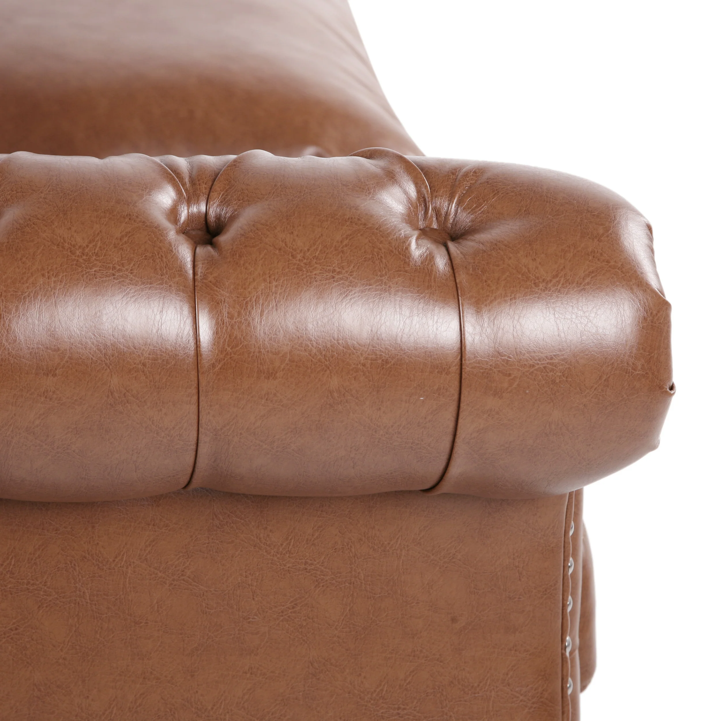 Madelena Chesterfield Tufted Sofa with Scroll Arms - furnishings