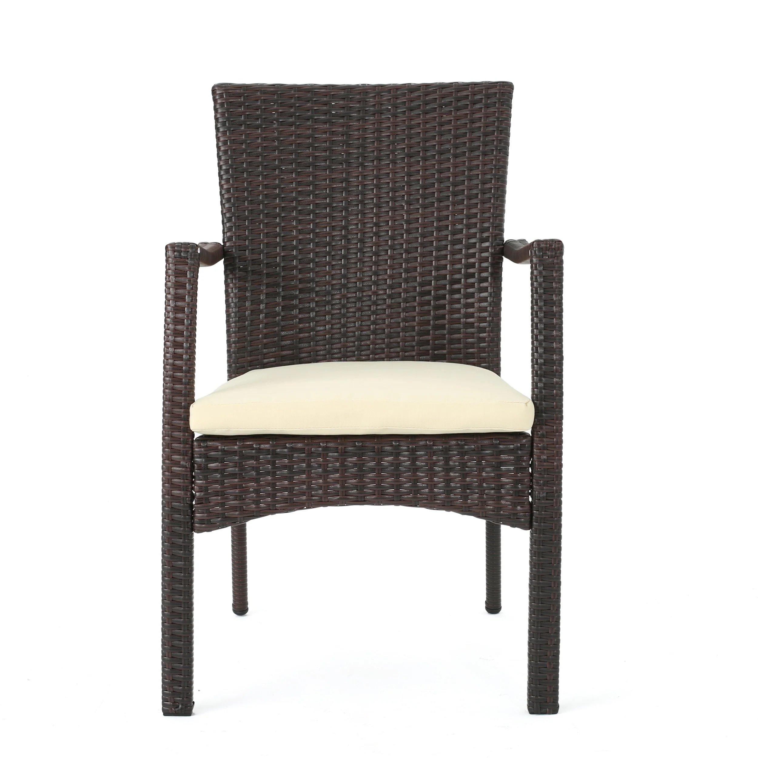Lancaster Outdoor 7-piece Wicker Dining Set with Cushions - furnishings