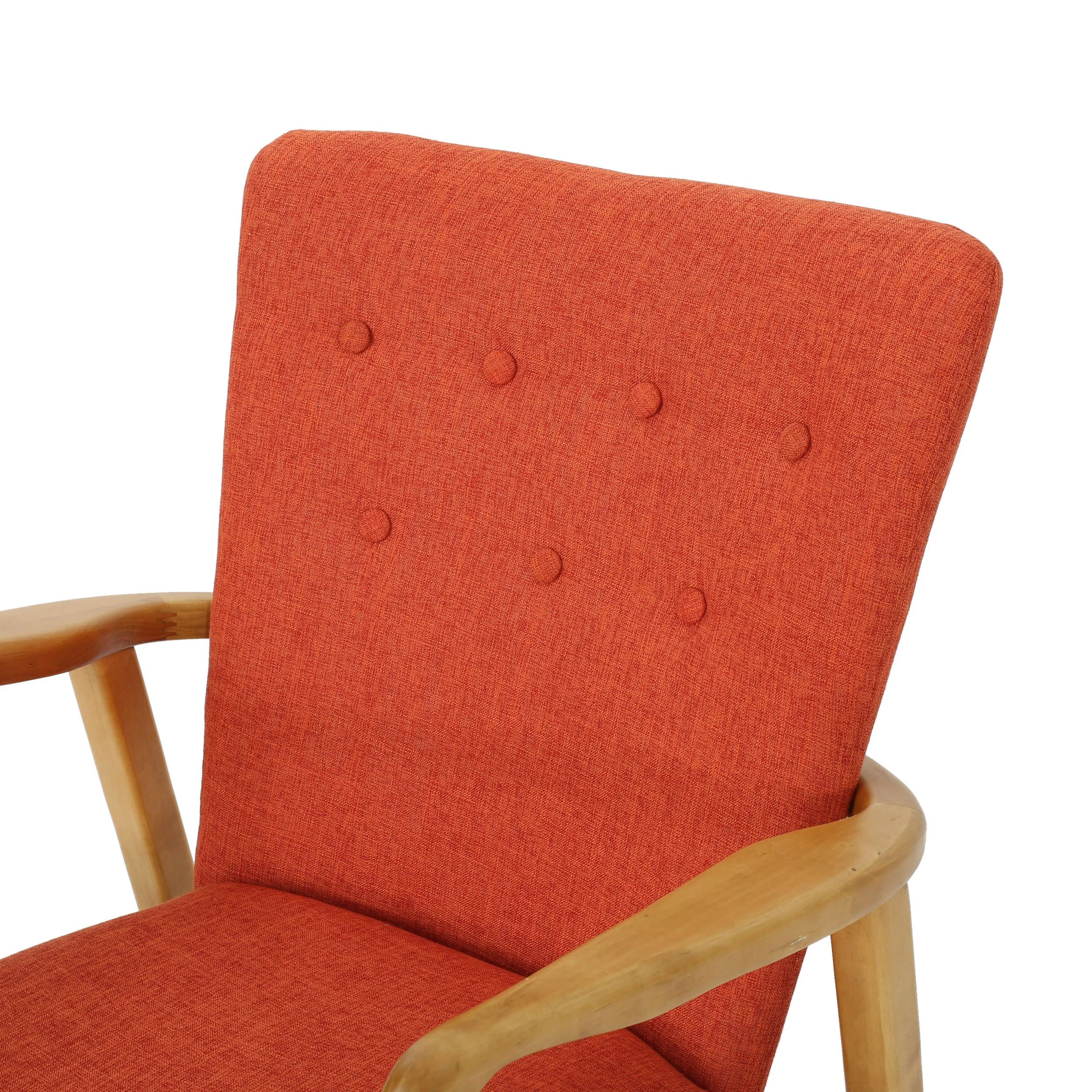 Collin Mid Century Fabric Rocking Chair - furnishings