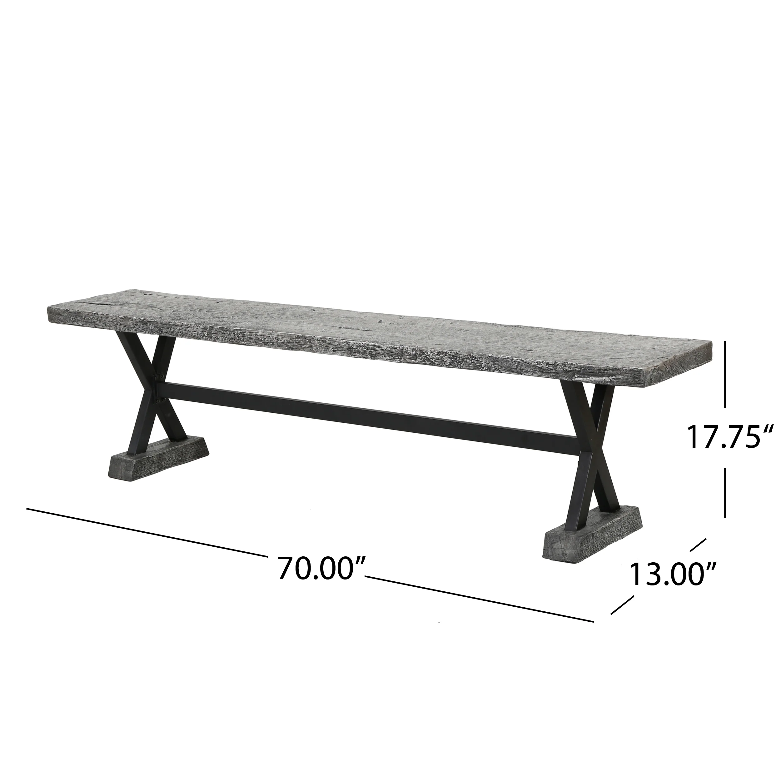 Lavelle Outdoor Dining Bench - furnishings