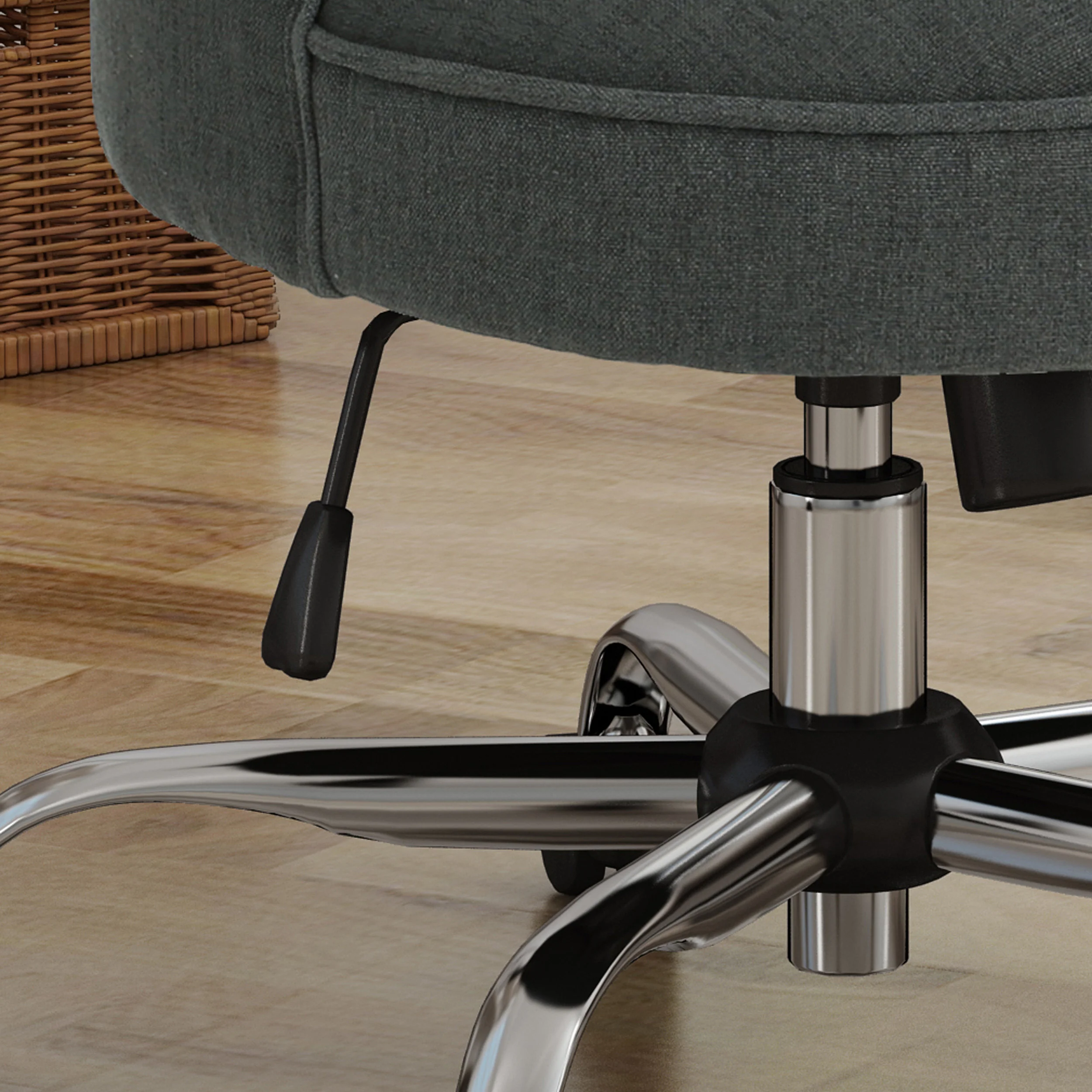 Tyesha Home Office Fabric Desk Chair - furnishings