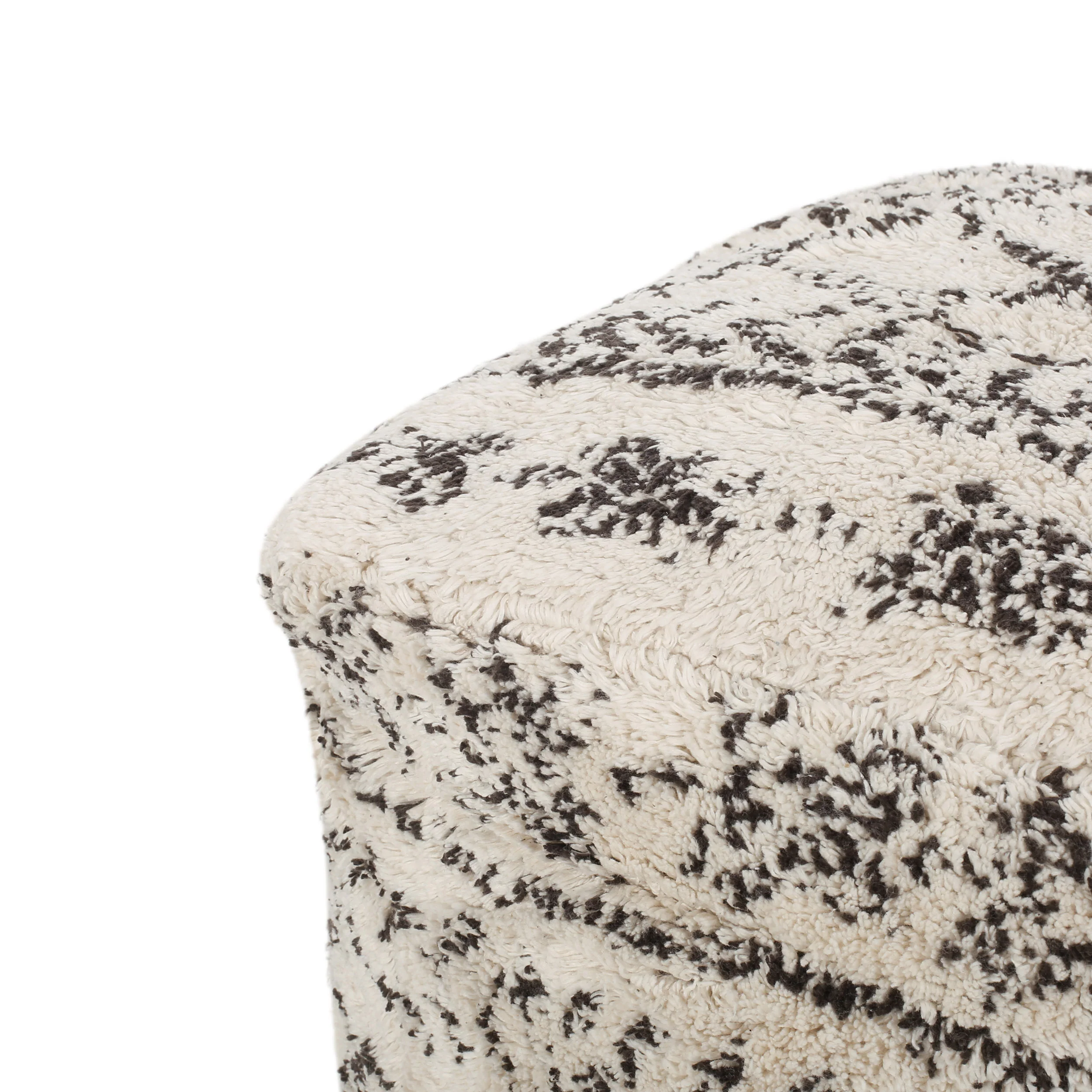 Anadarko Handcrafted Boho Fabric Cube Pouf - furnishings
