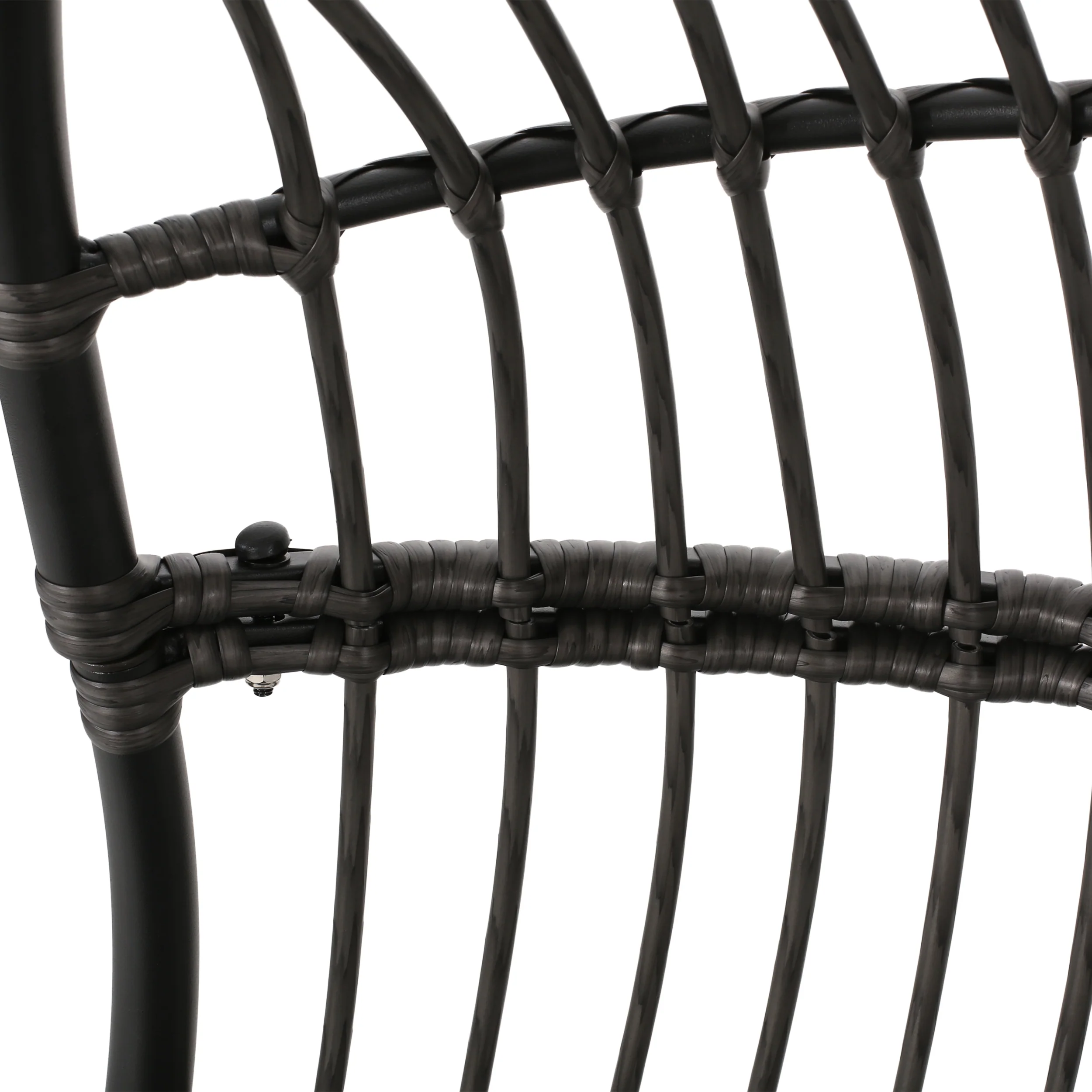 Perry Outdoor Wicker Hanging Nest Chair with Stand - furnishings