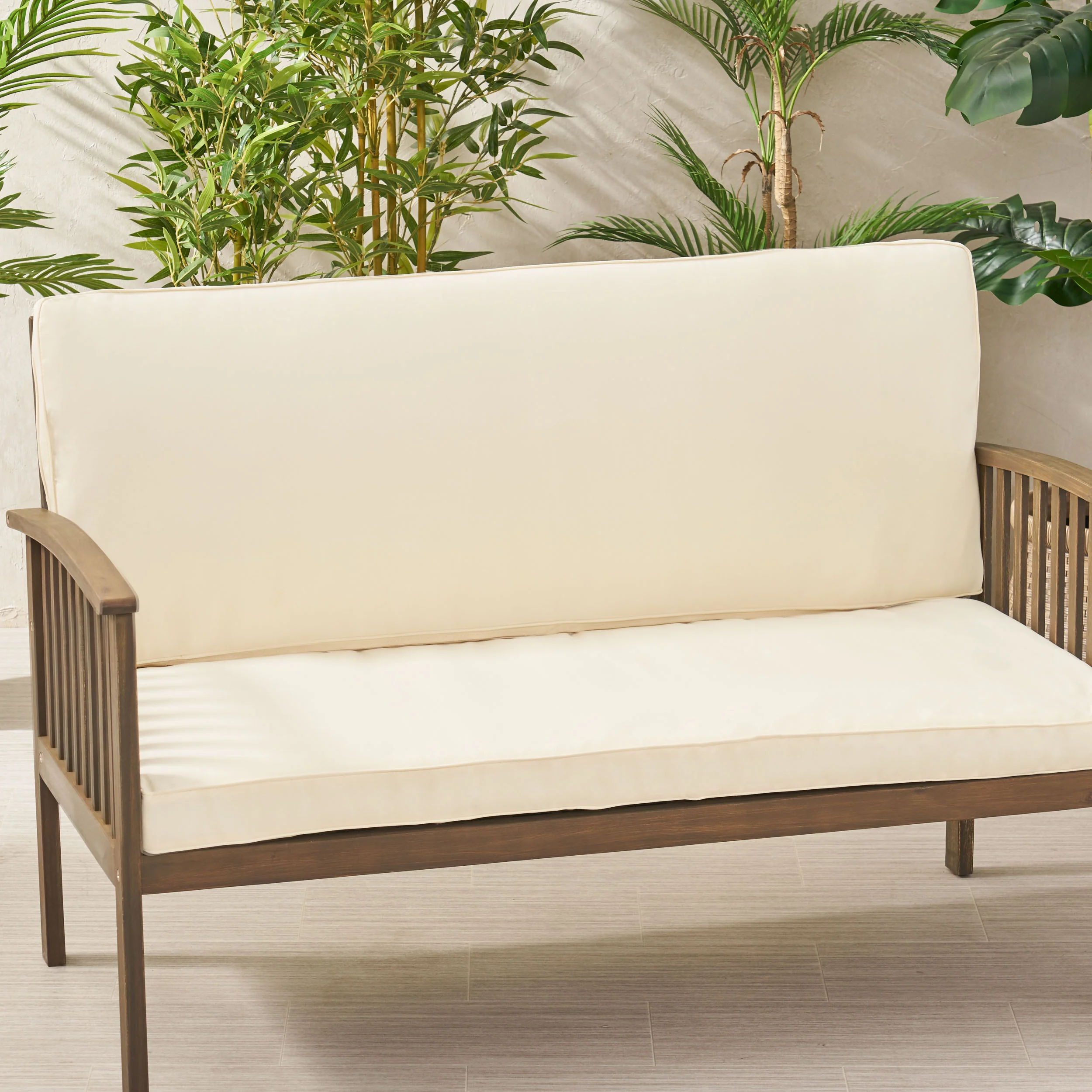 Eydan Outdoor Water Resistant Fabric Loveseat Cushions - furnishings