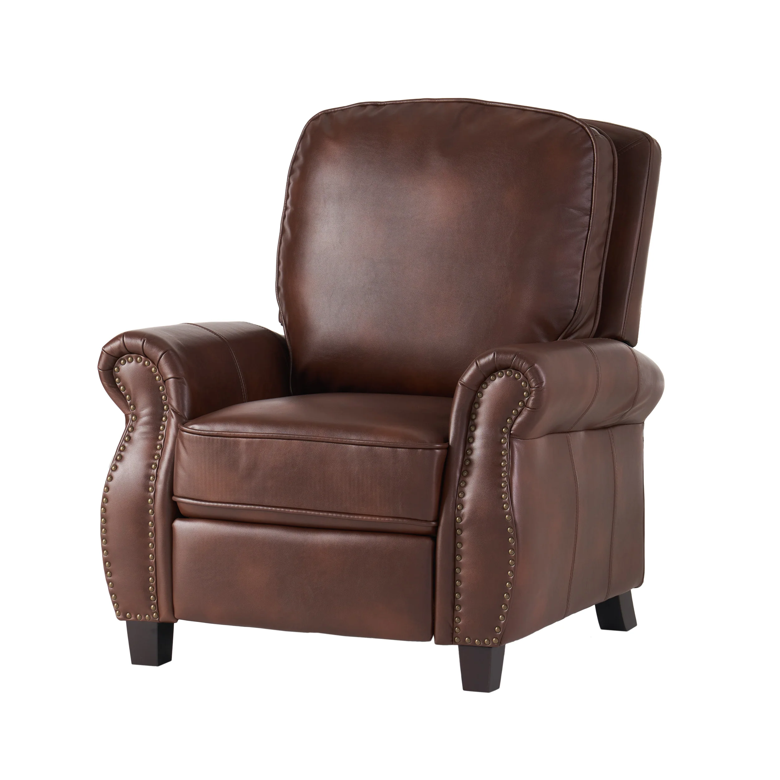 Jasmine Brown Leather Cigar Recliner - furnishings