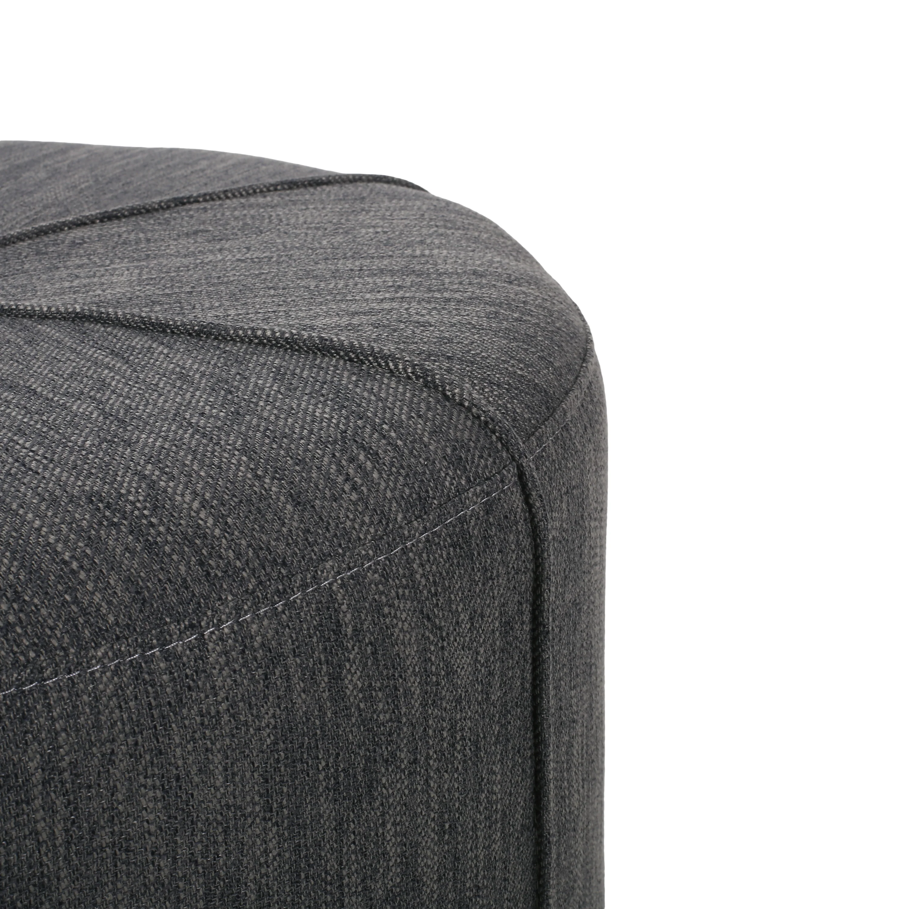 Bergeson Fabric Upholstered Round Ottoman - furnishings
