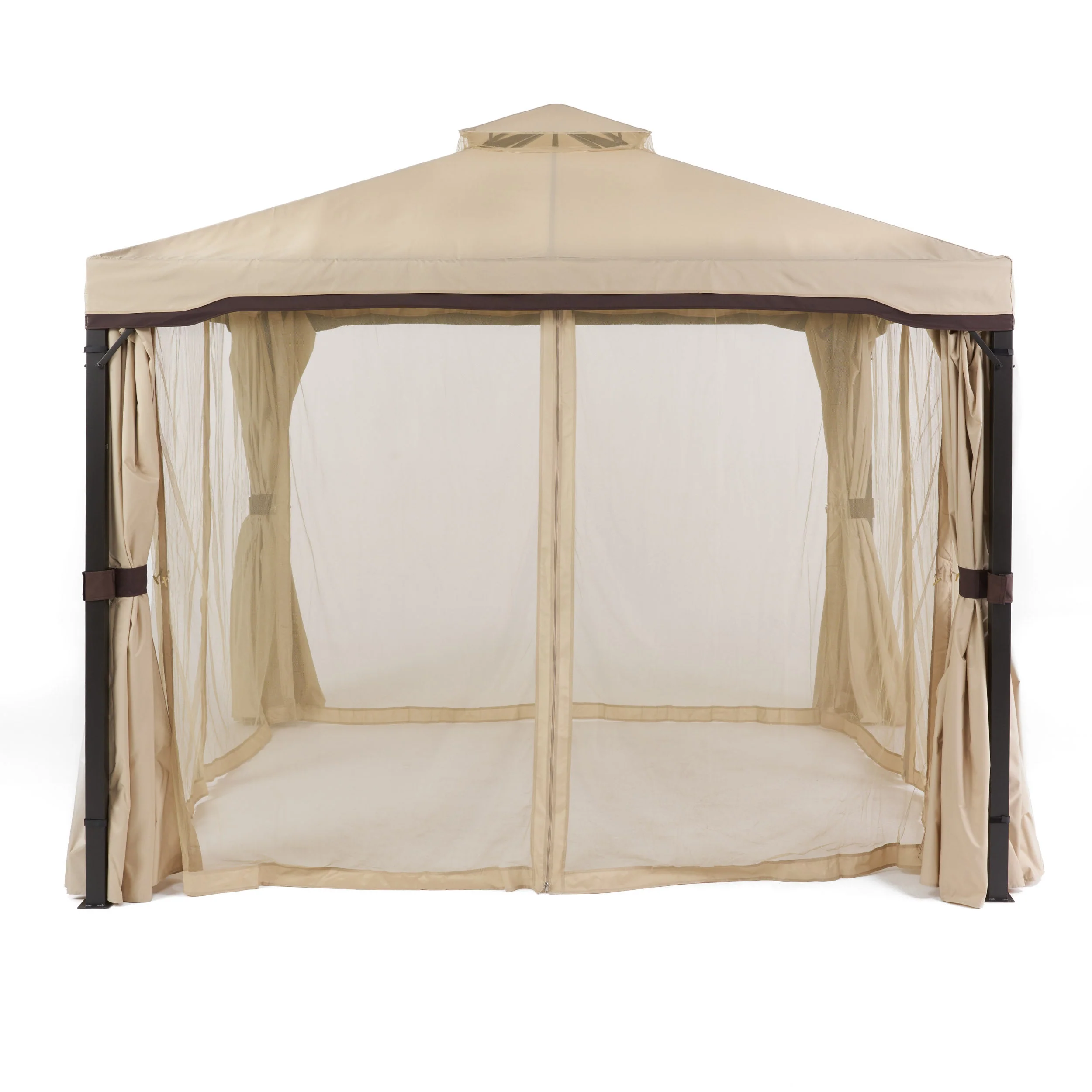 Sonoma Outdoor Curtains With Mosquito Netting 10 x 10 Foot Gazebo - furnishings