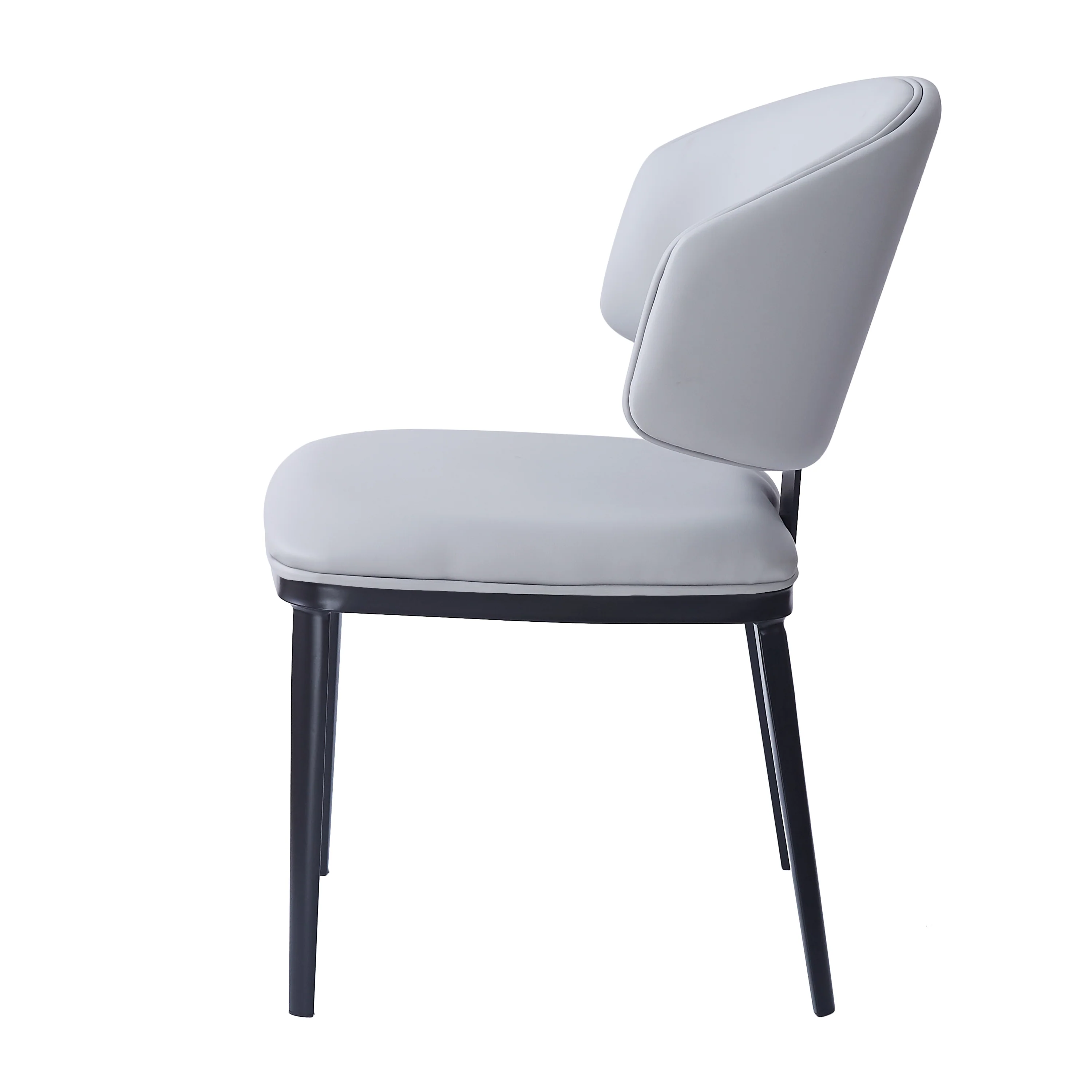 Lunare Modern PU Leather Upholstered Dining Chairs, Set of 2 - furnishings