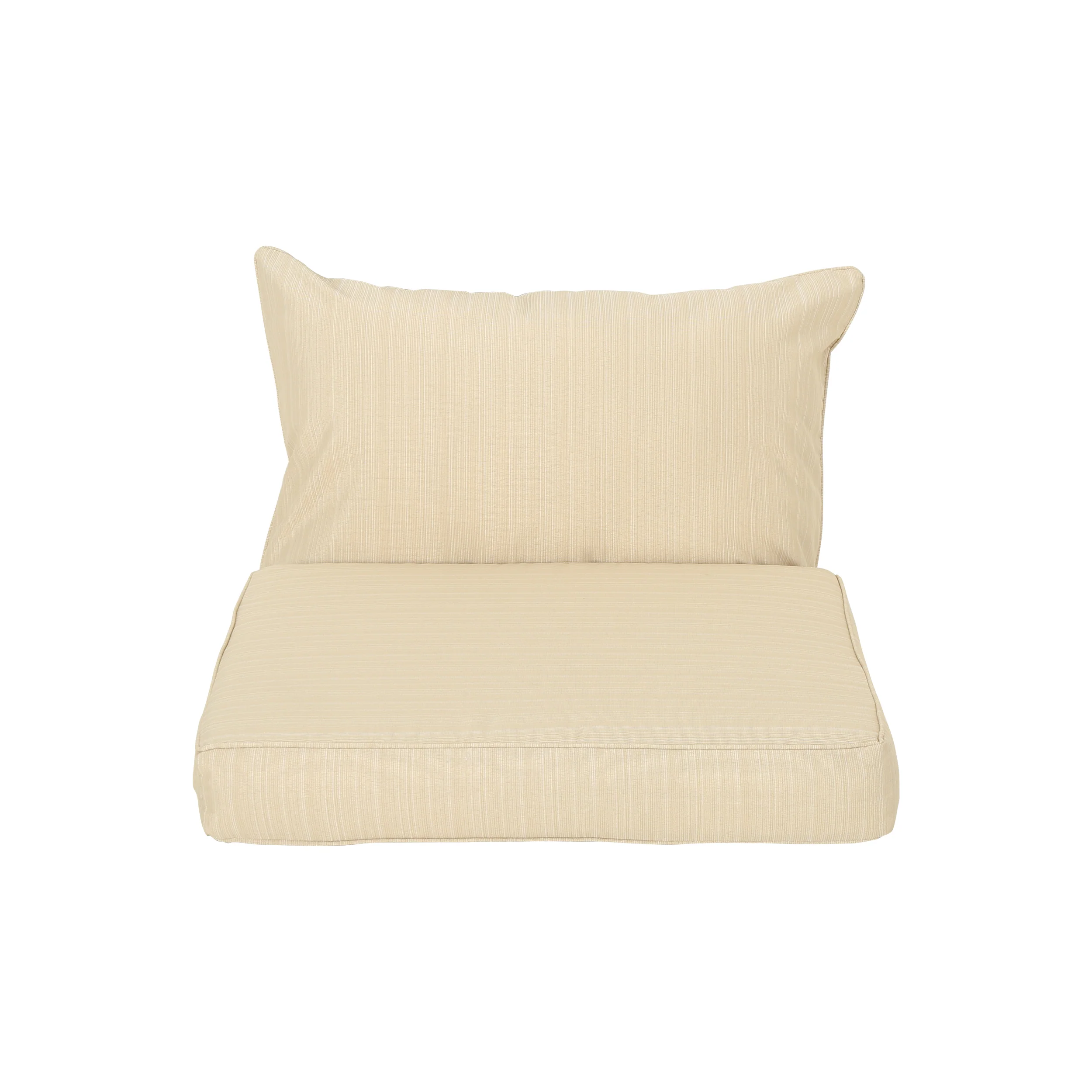 Luciella Outdoor Water Resistant Fabric Club Chair Cushions with Piping - furnishings