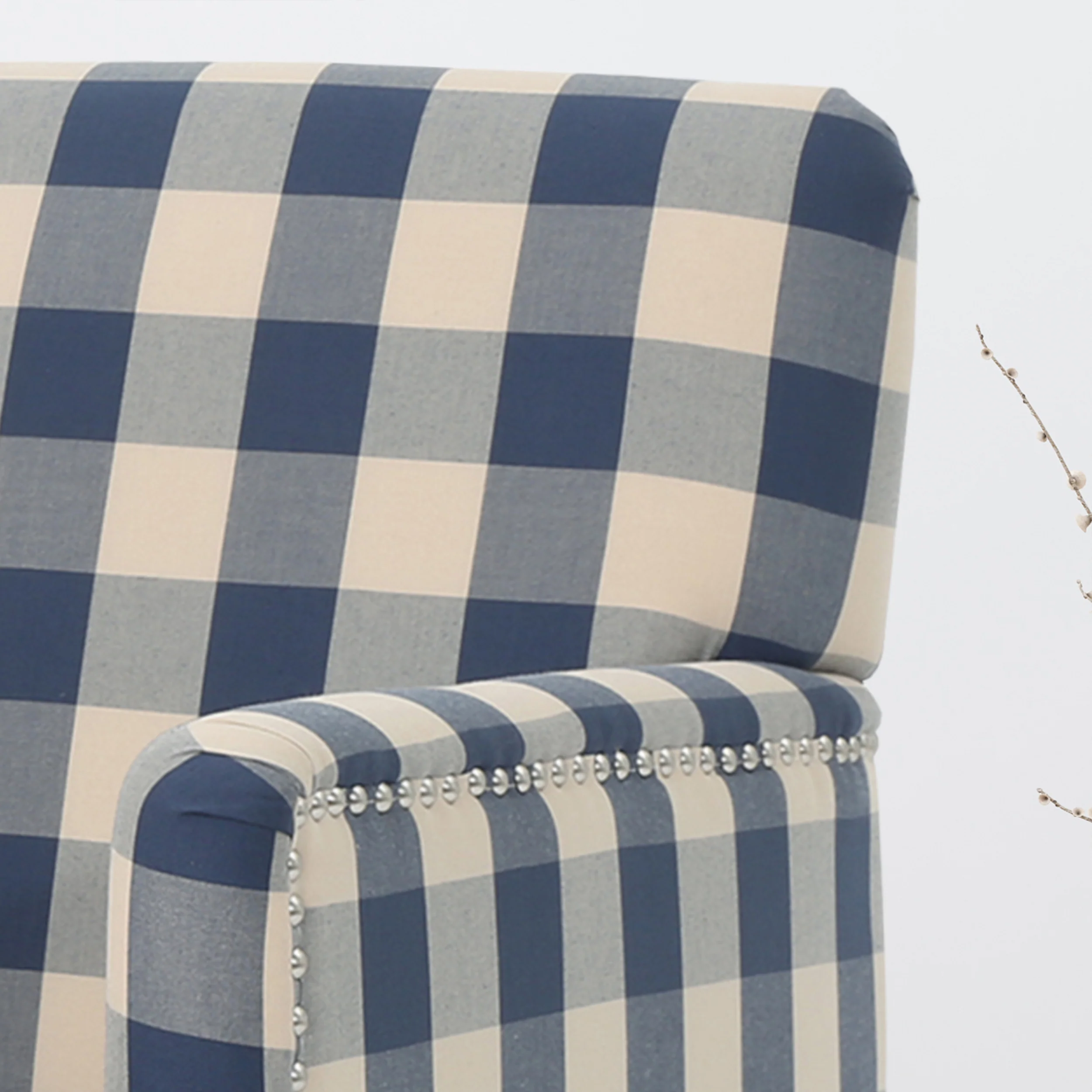 Eve Tufted Fabric Club Chair - furnishings