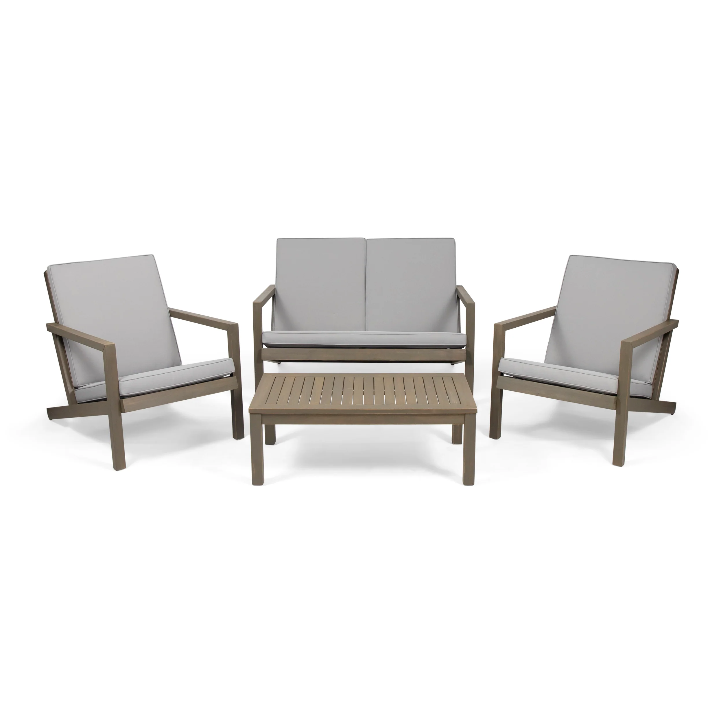Camryn Outdoor 4 Seater Chat Set with Cushions - furnishings