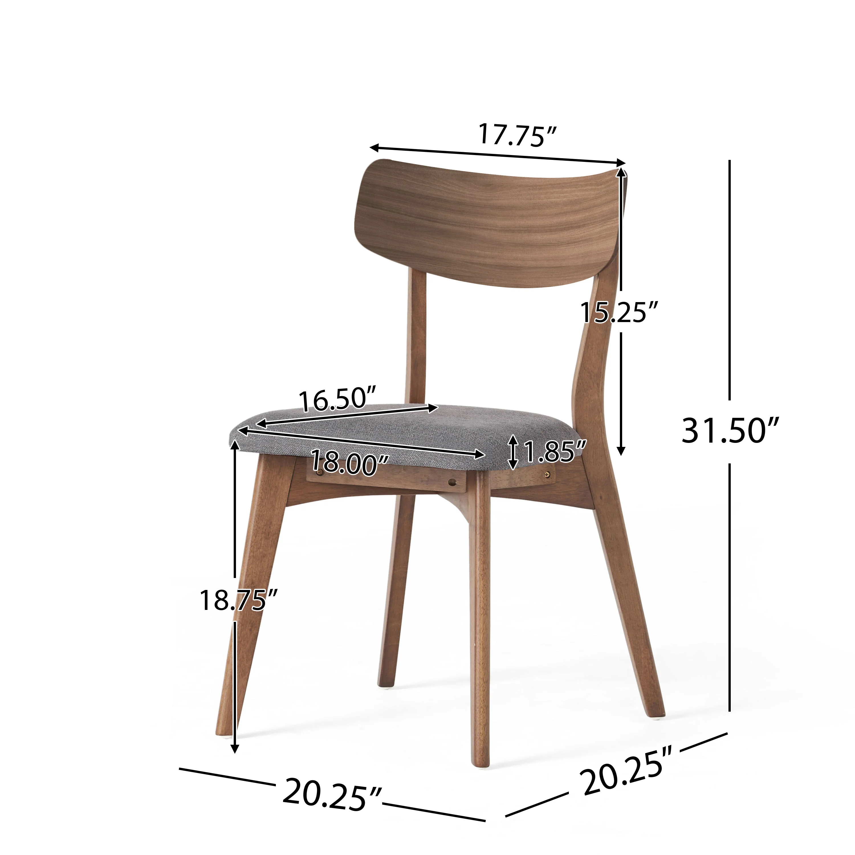 Solvanta Mid Century Modern Dining Chairs - furnishings