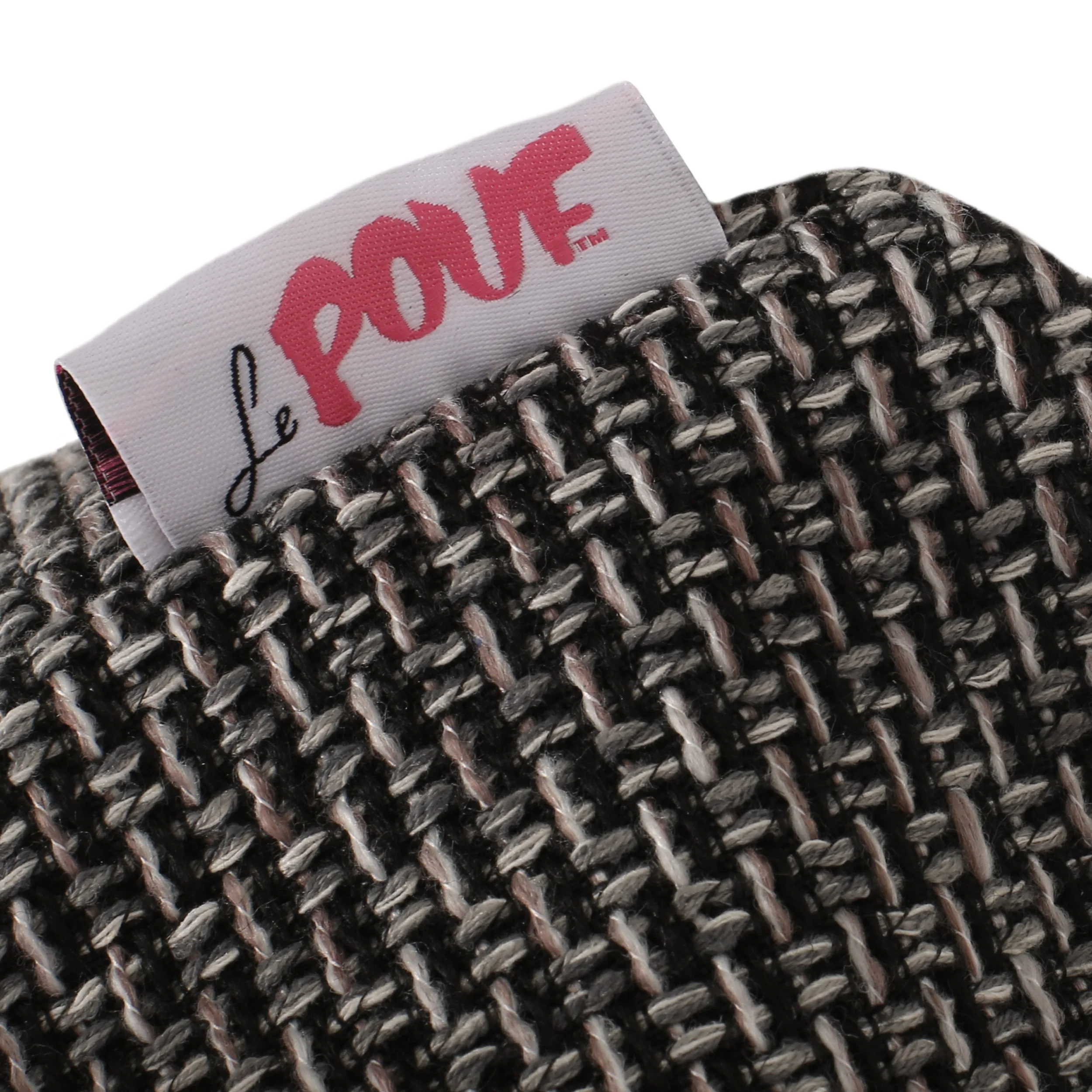 Larrick Contemporary Fabric Pouf - furnishings
