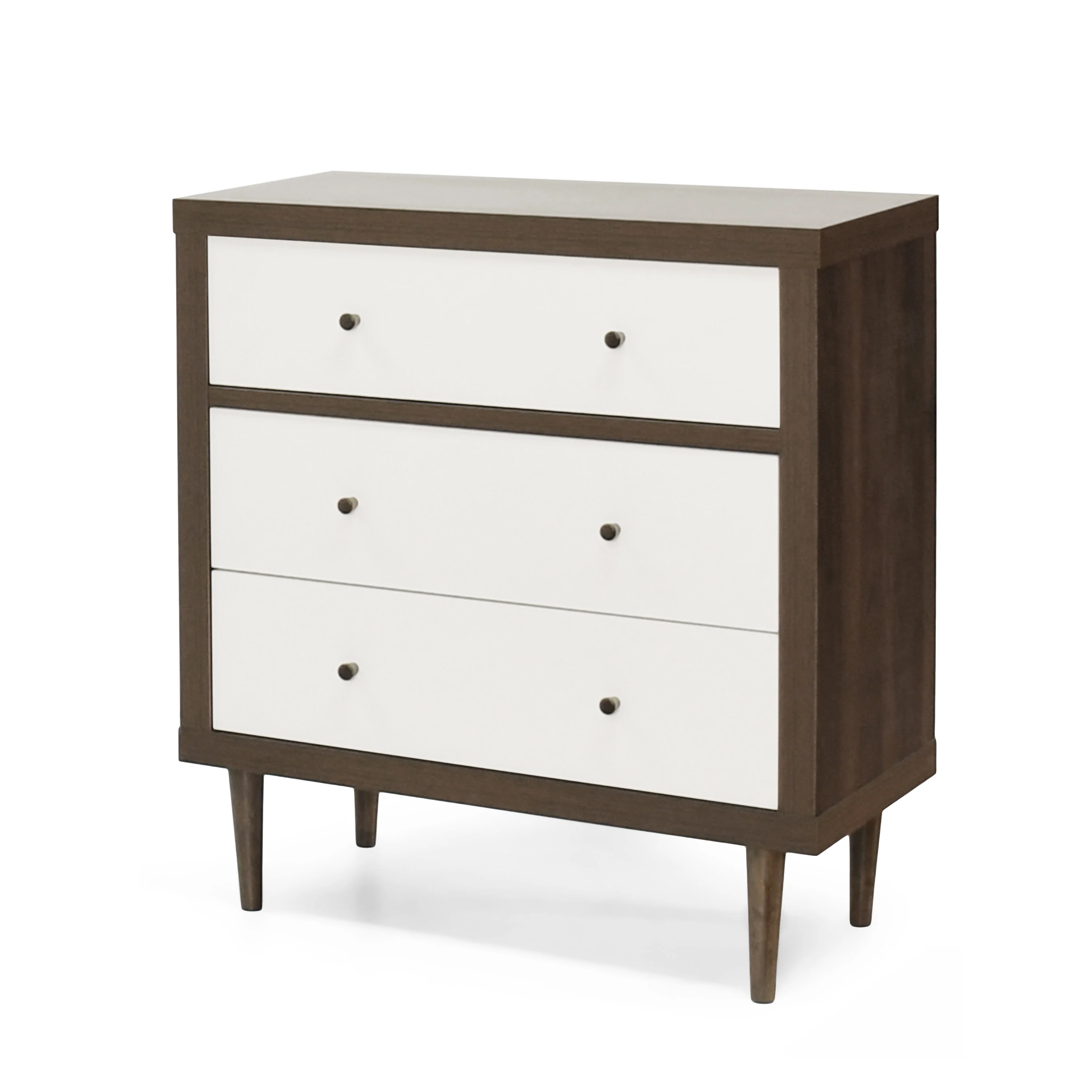Farhart Mid Century Modern 3 Drawer Chest - furnishings