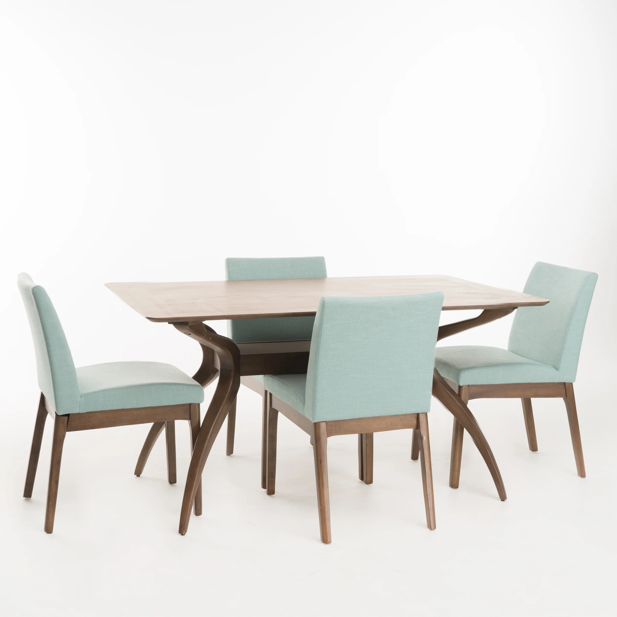 Katherine Mid-Century Modern 5 Piece Dining Set - furnishings