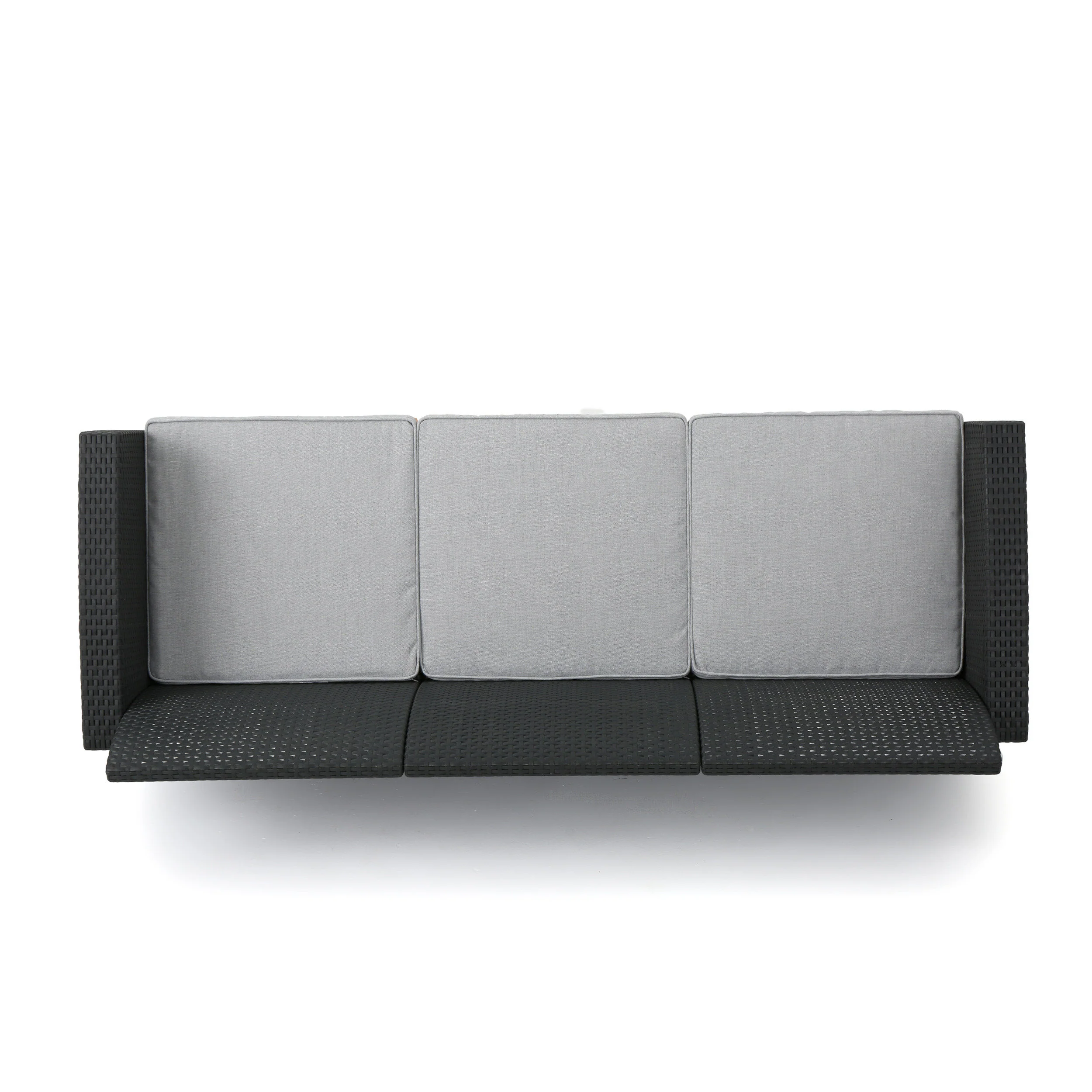 Irwin Outdoor 8-Seater Wicker Print Chat Set with Fire Pit - furnishings