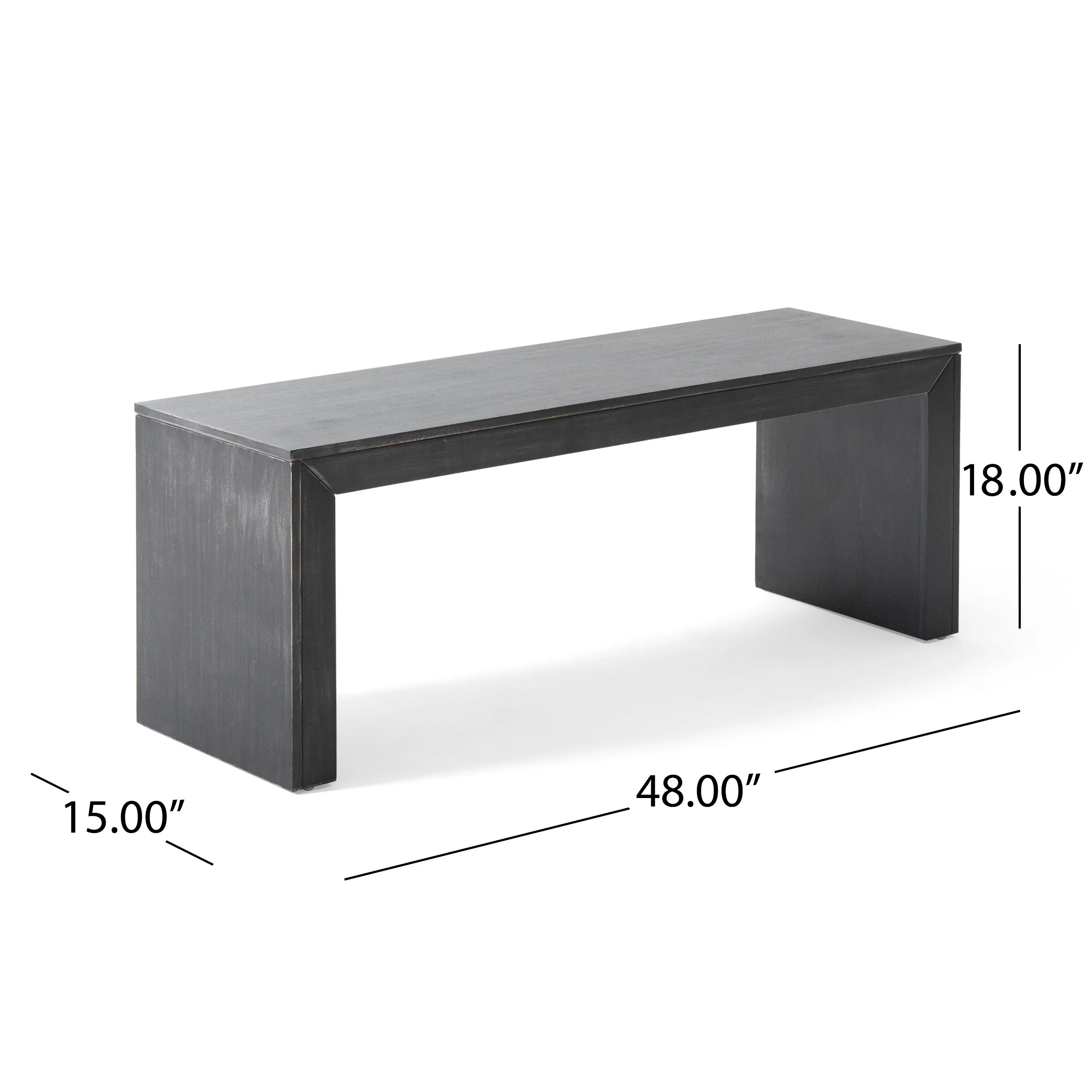 Anillo Rustic Acacia Wood Dining Bench - furnishings