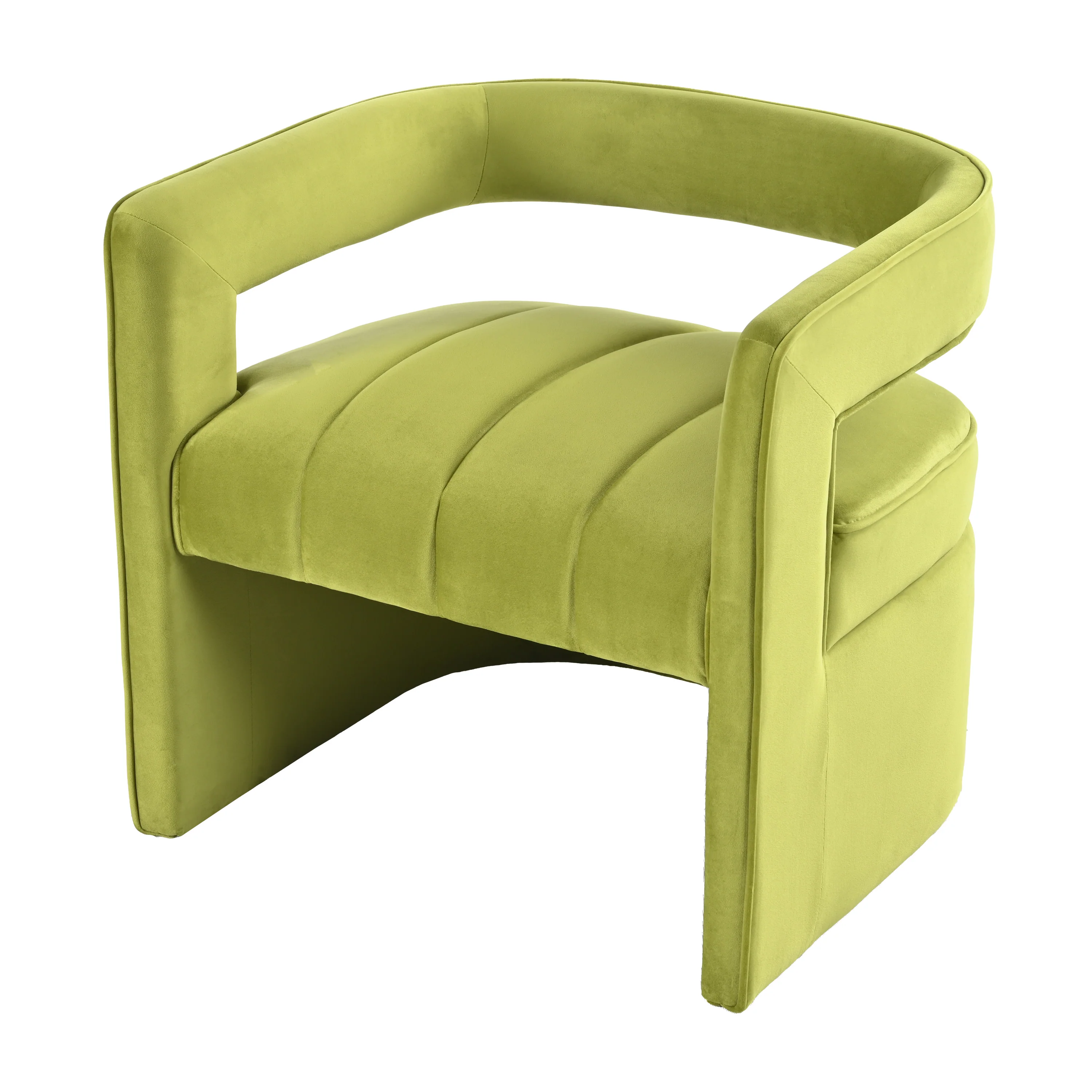 Brazal Modern Velvet Accent Club Chair - furnishings