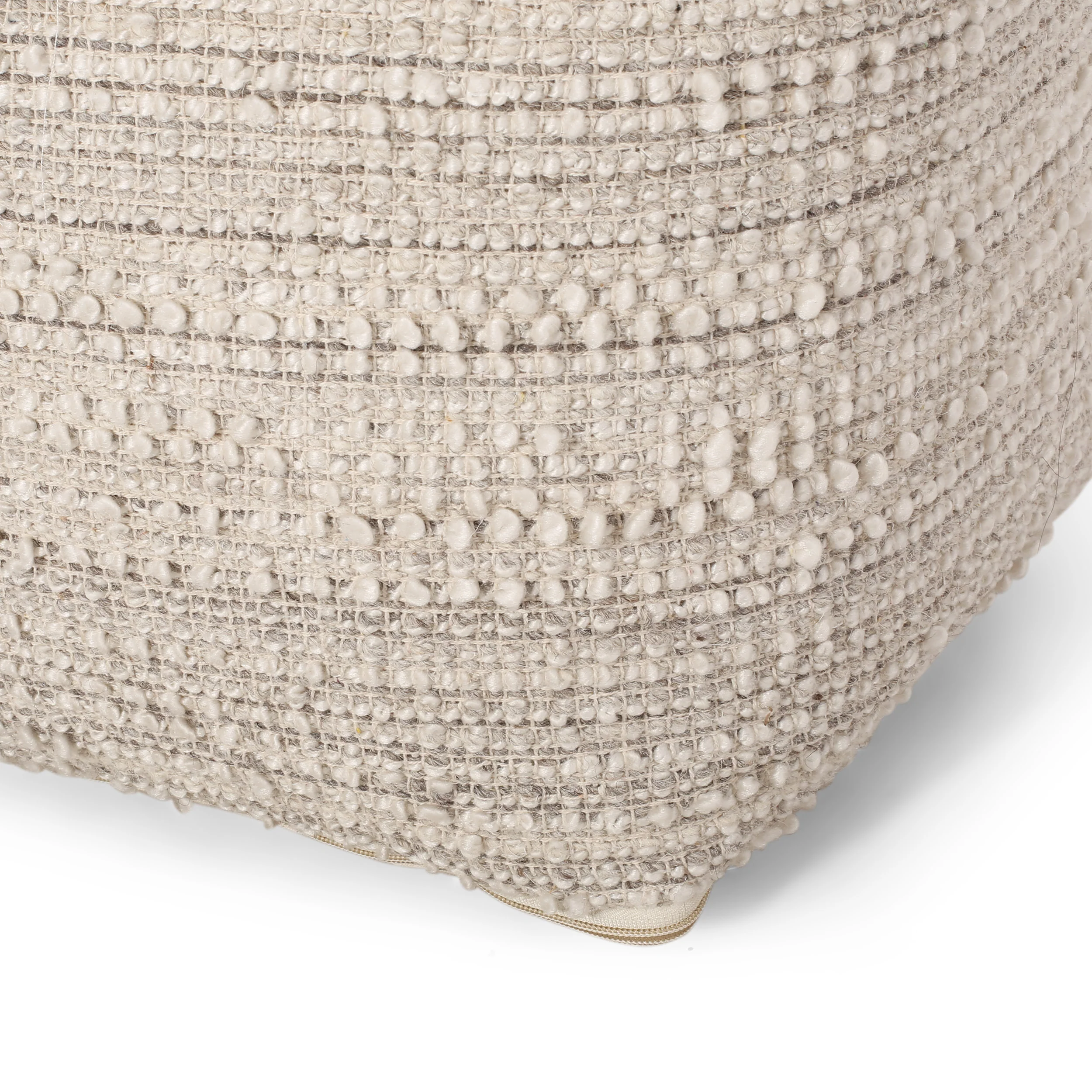 Osgood Boho Handcrafted Fabric Cube Pouf - furnishings
