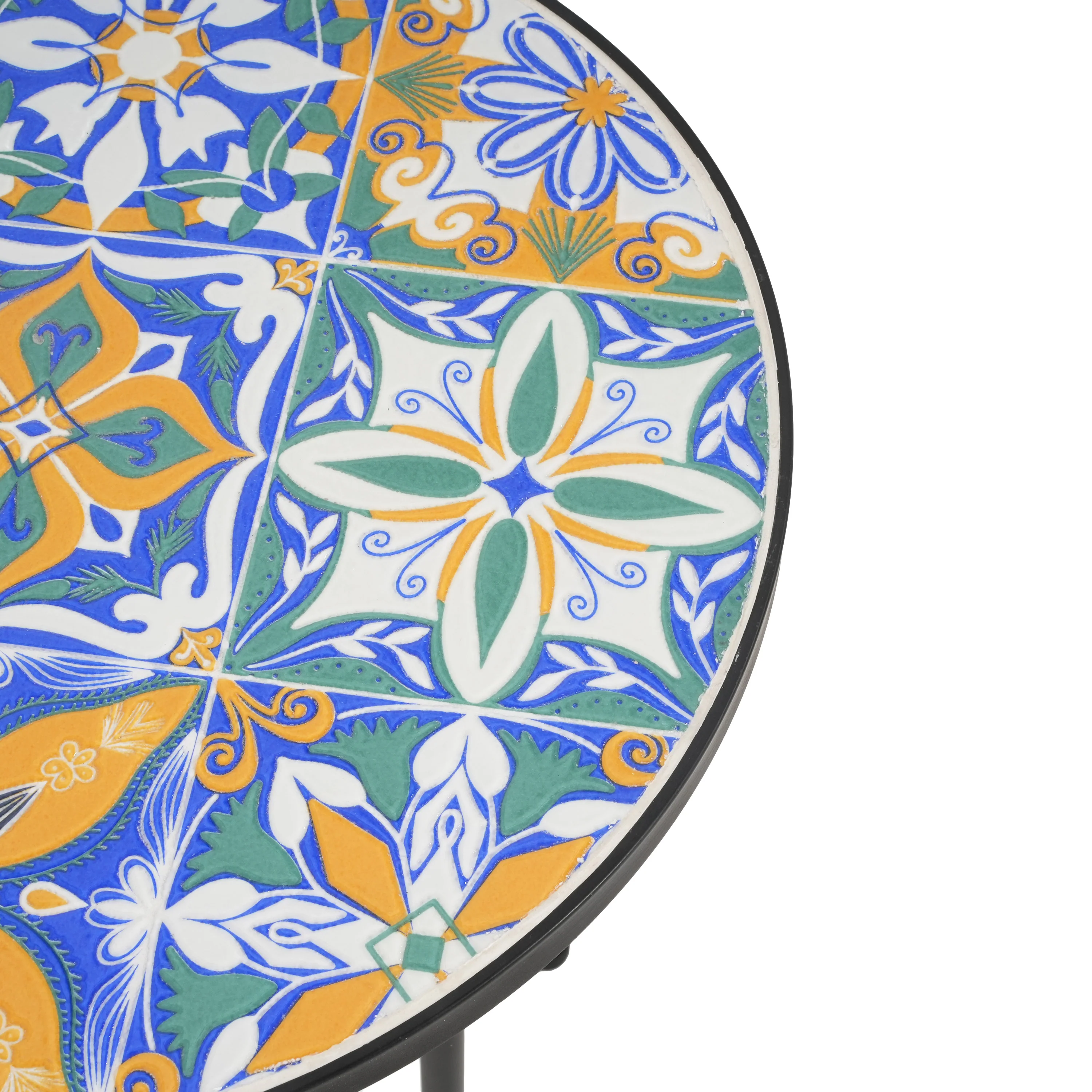 Cassian Outdoor Patio Round Side Table - furnishings