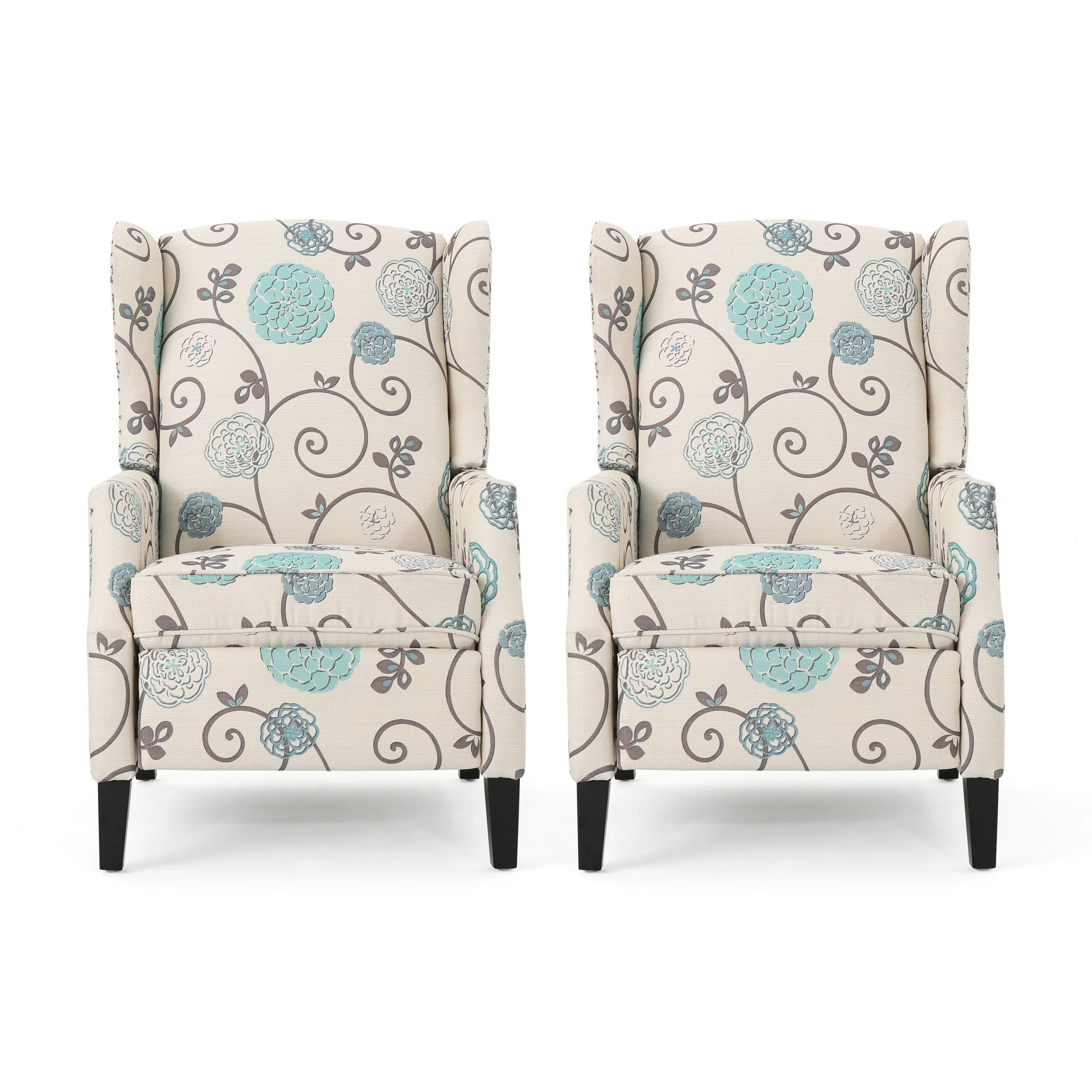 Weyland Contemporary Fabric Recliner (Set of 2) - furnishings