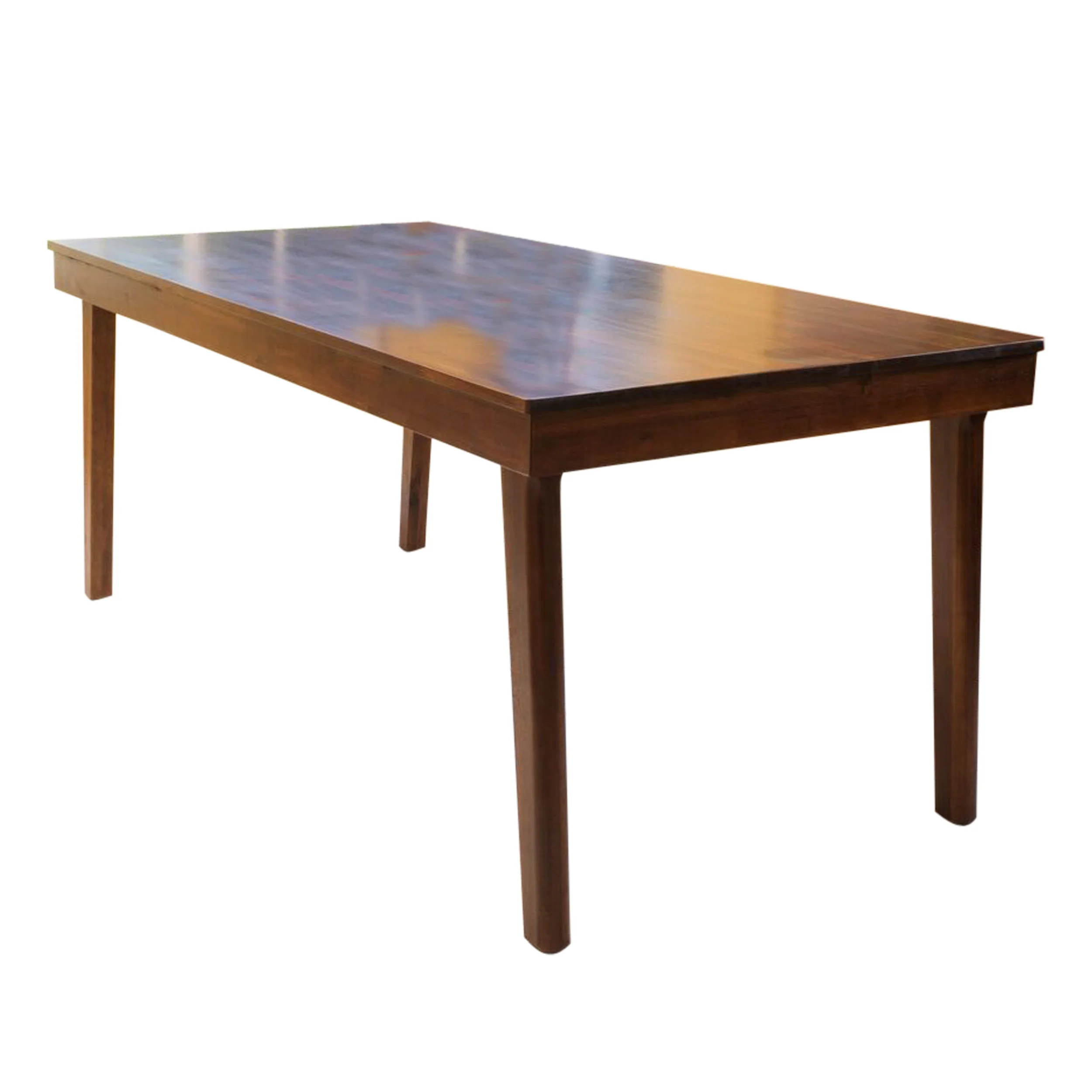 Logan Mid Century Modern Acacia Wood Dining Table, Mahogany - furnishings