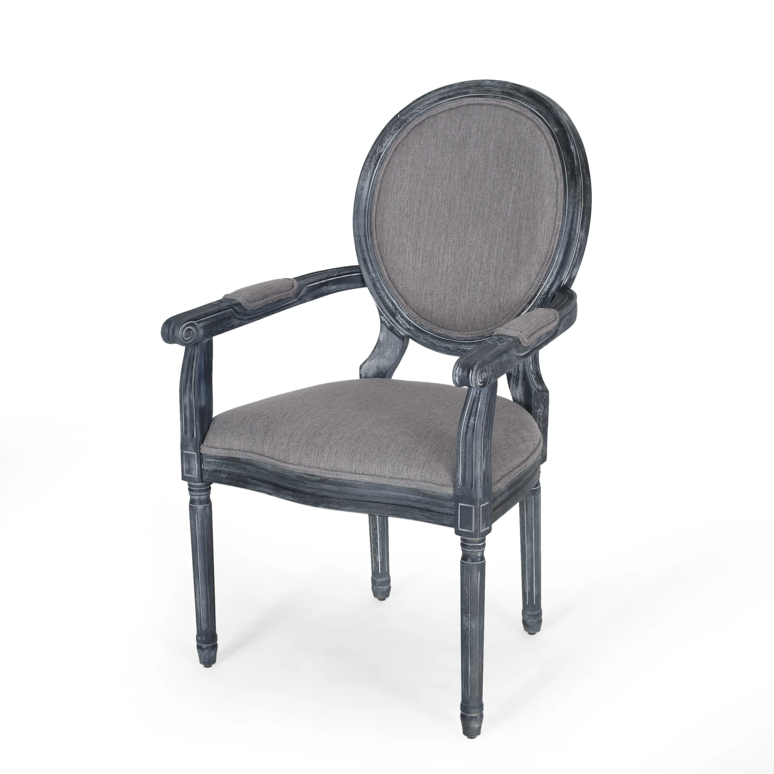 Aisenbrey French Country Wood Upholstered Dining Chair - furnishings