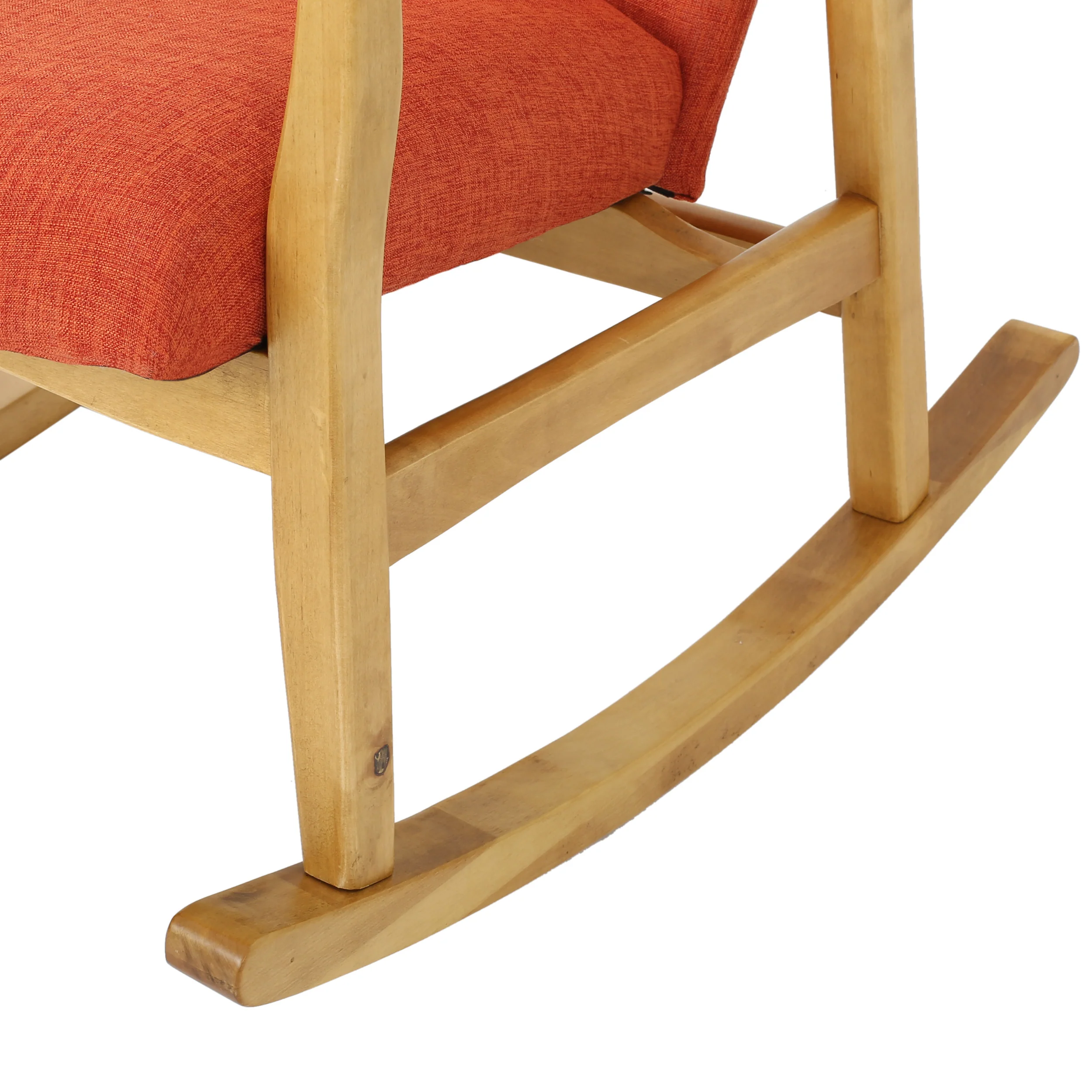 Collin Mid Century Fabric Rocking Chair - furnishings