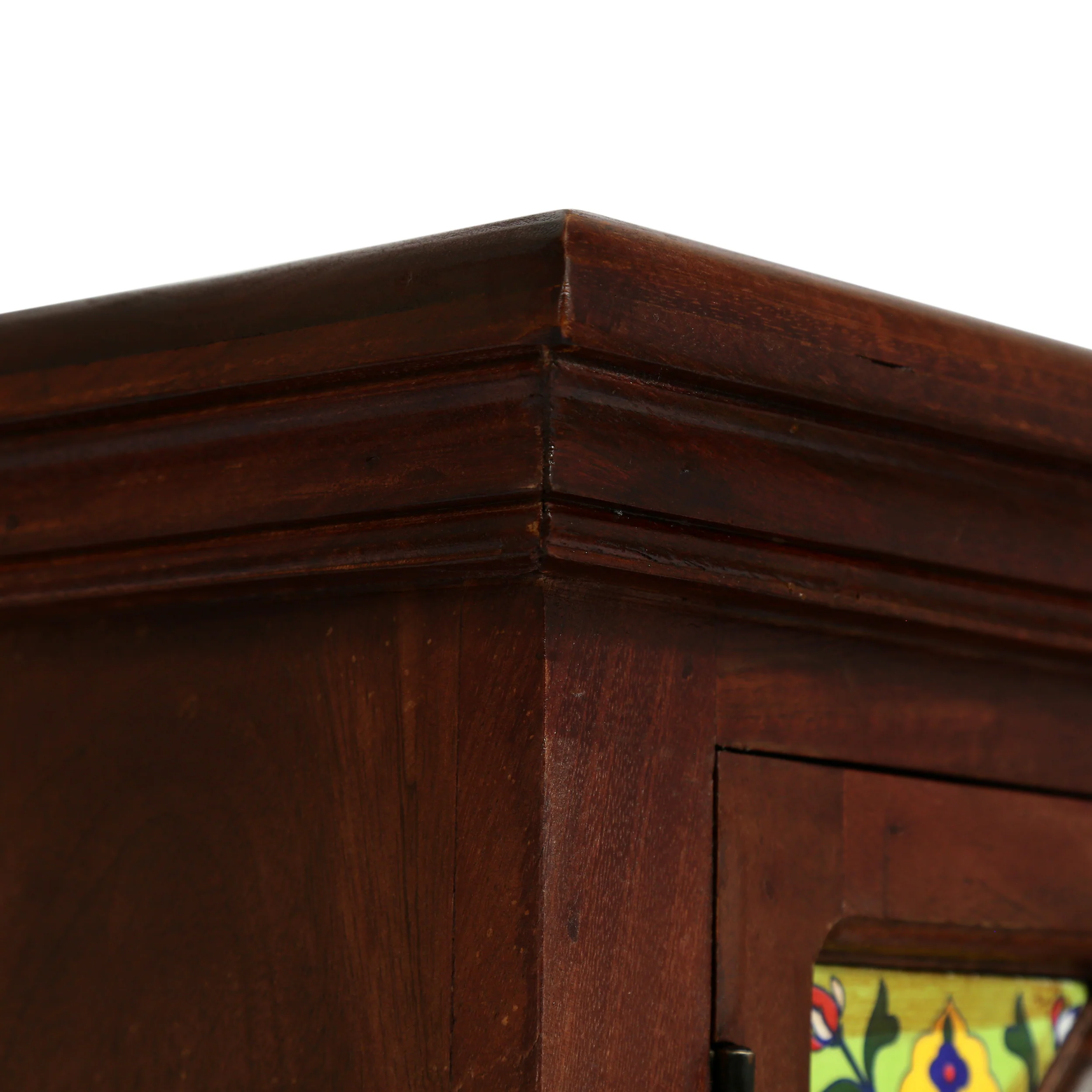 Picabo Handcrafted Boho Mango Wood Nightstand - furnishings