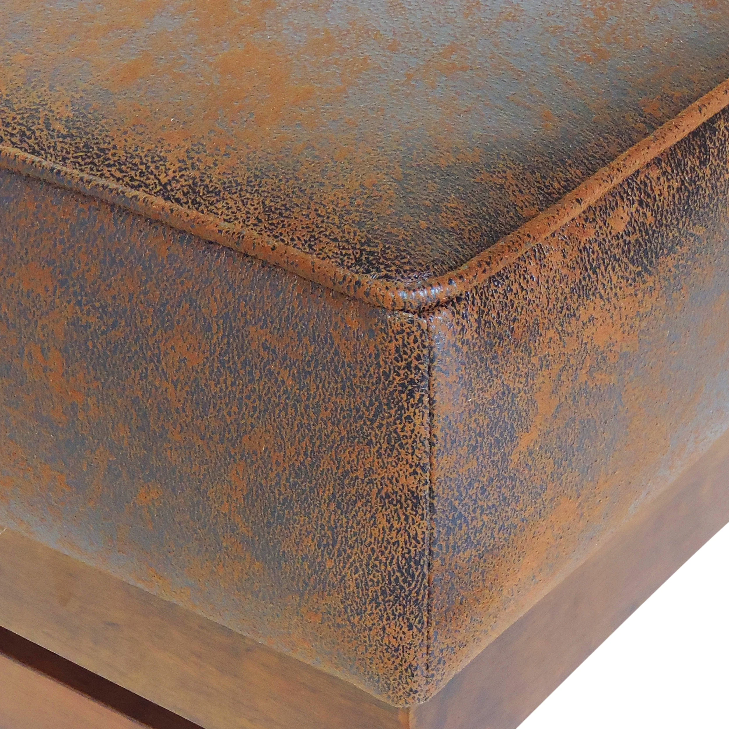 Temzyl Modern Microfiber Cocktail Ottoman with Wood Frame - furnishings