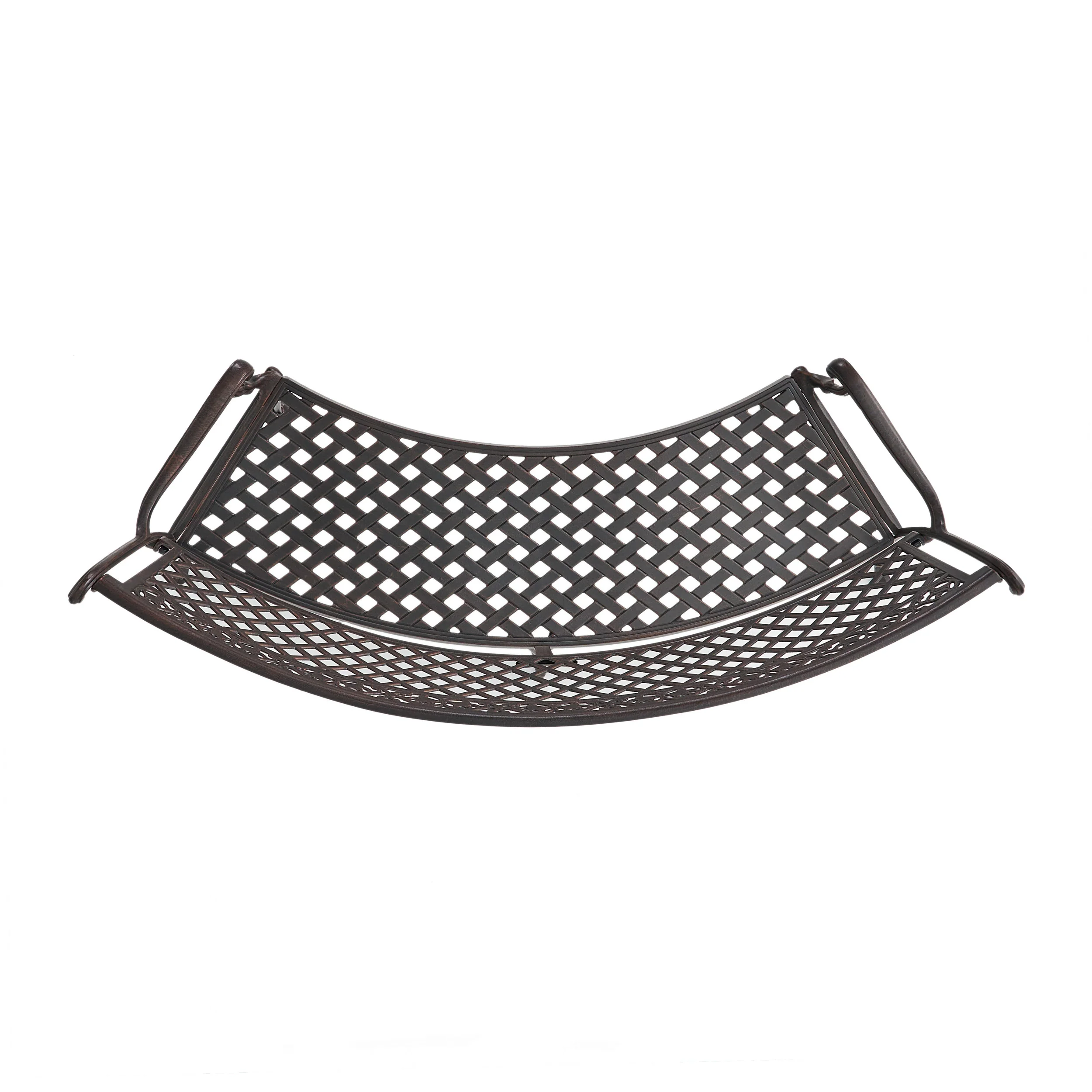 Bainbridge Outdoor Antique Copper Cast Aluminum Bench - furnishings