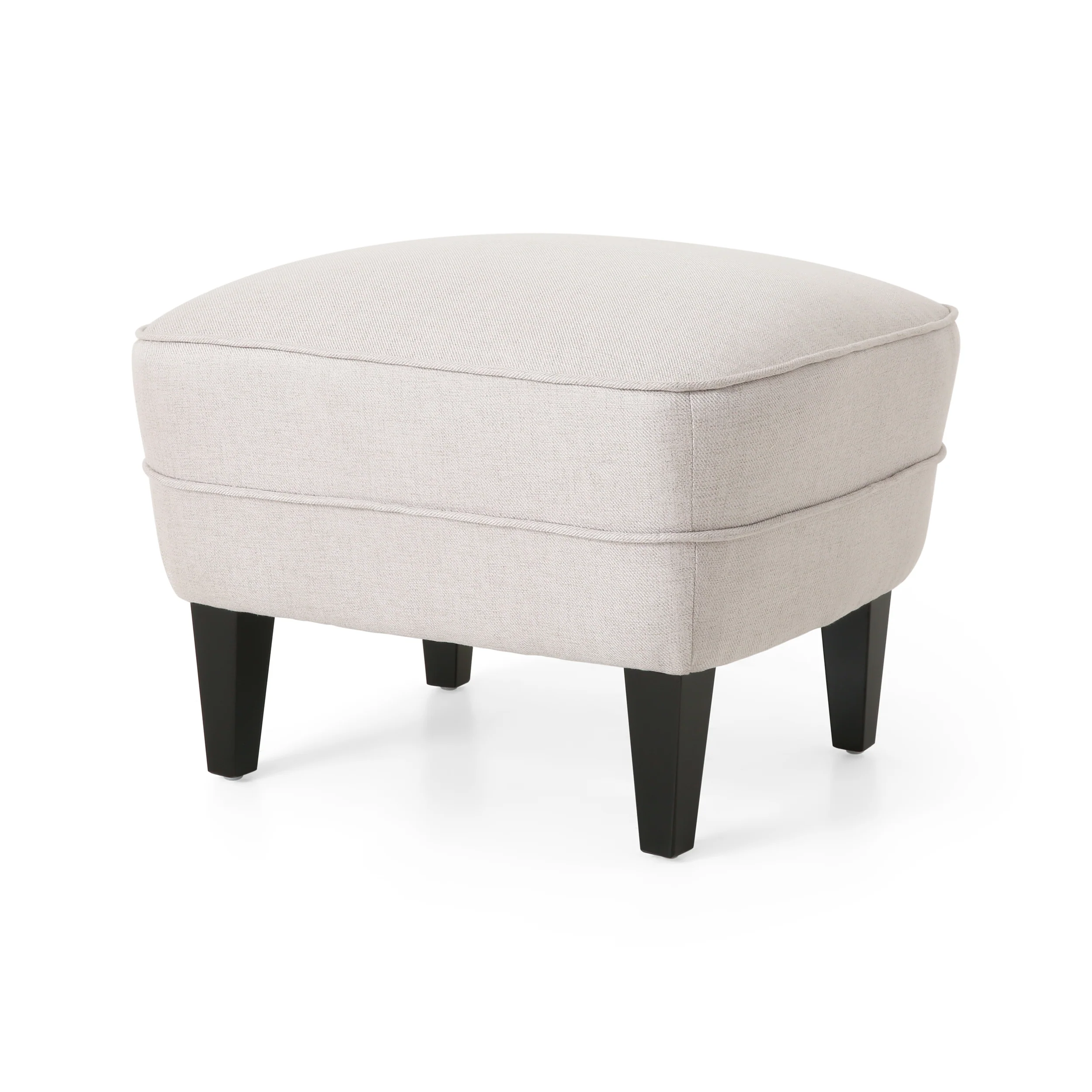 Jaxen Contemporary Tufted Fabric Club Chair and Ottoman Set - furnishings