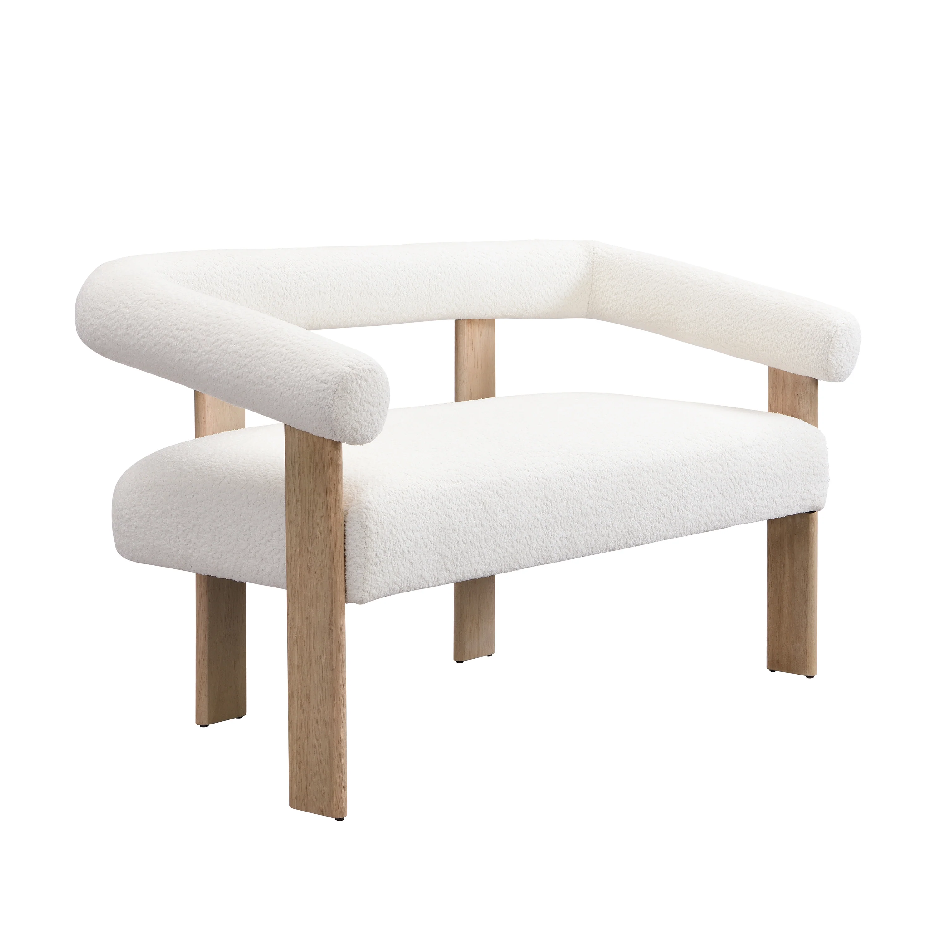 Elarer Modern Upholstered Loveseat 2 Seater Sofa - furnishings