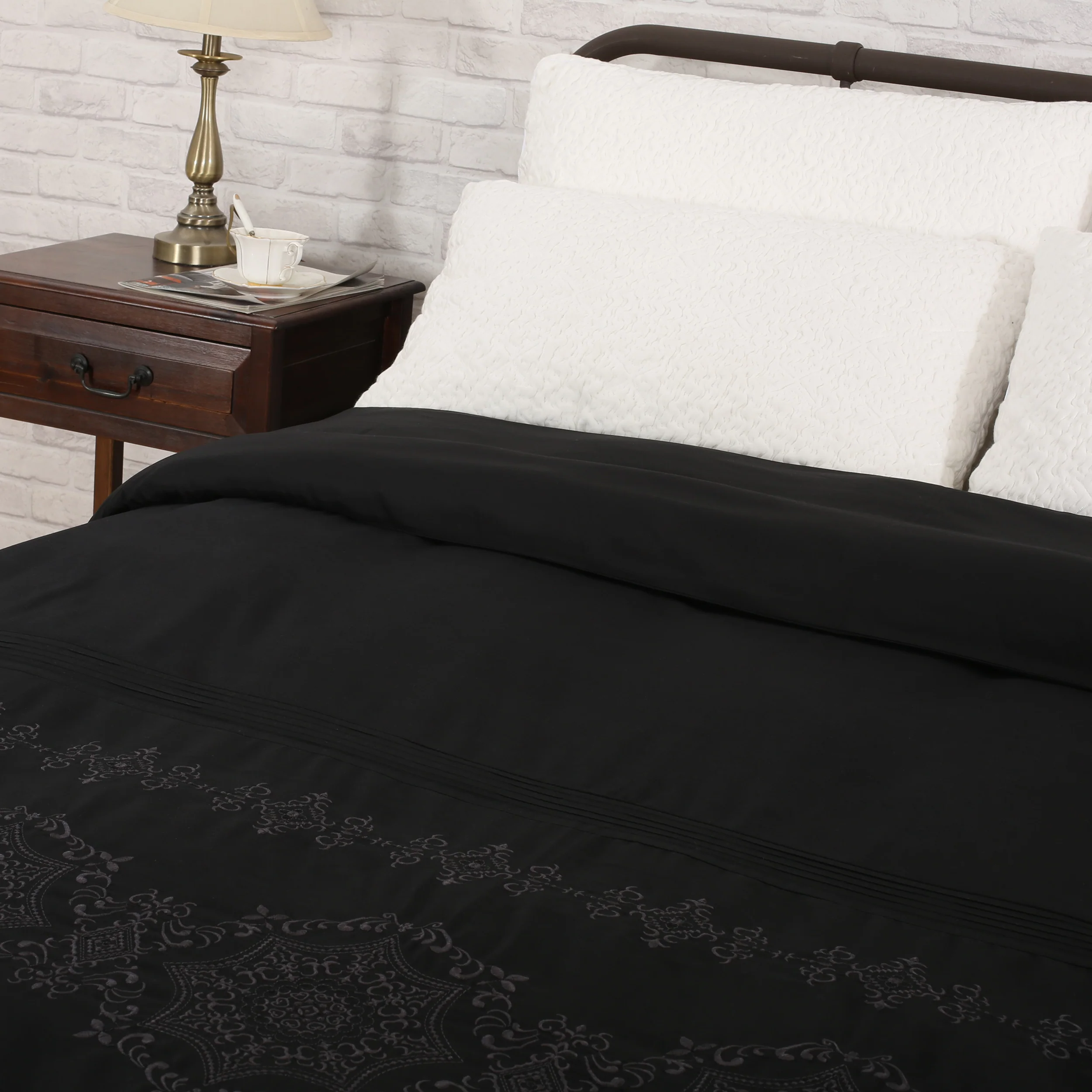 Rosalyn Queen Size Fabric Duvet Cover - furnishings