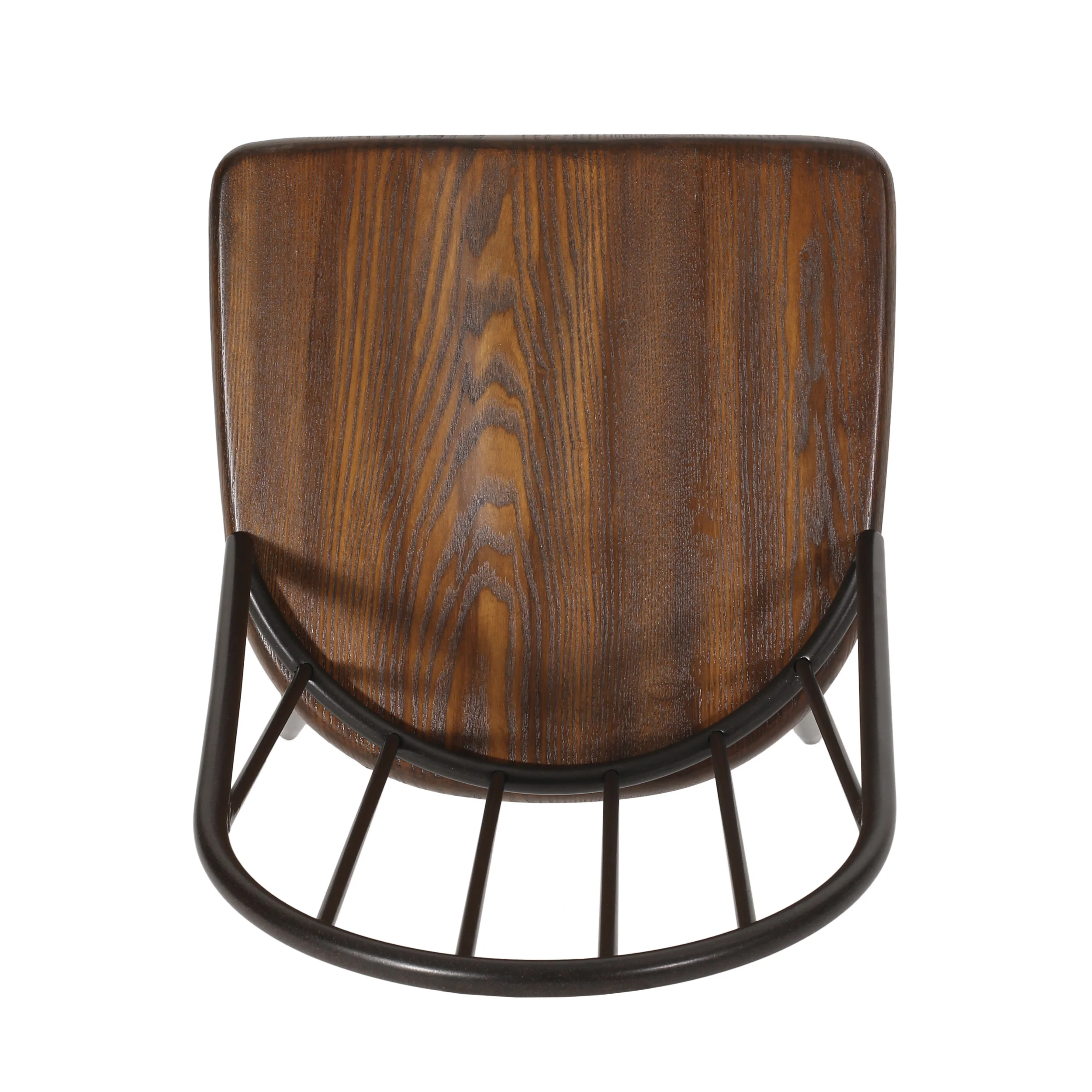 Conwell Farmhouse Spindle Back Dining Chairs, Set of 2, Dark Brown and Black - furnishings