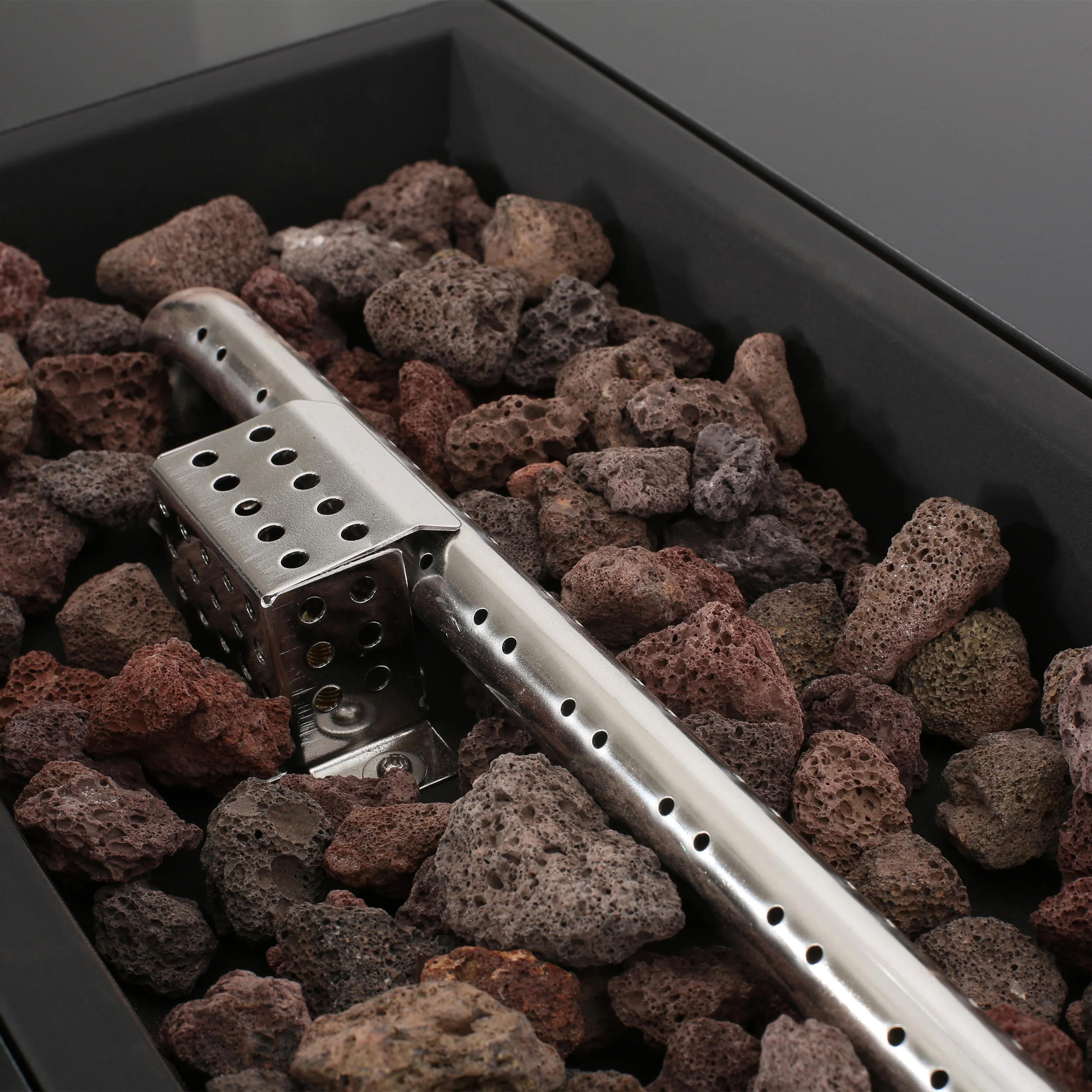 Laini Outdoor Modern 40-Inch Rectangular Fire Pit - furnishings
