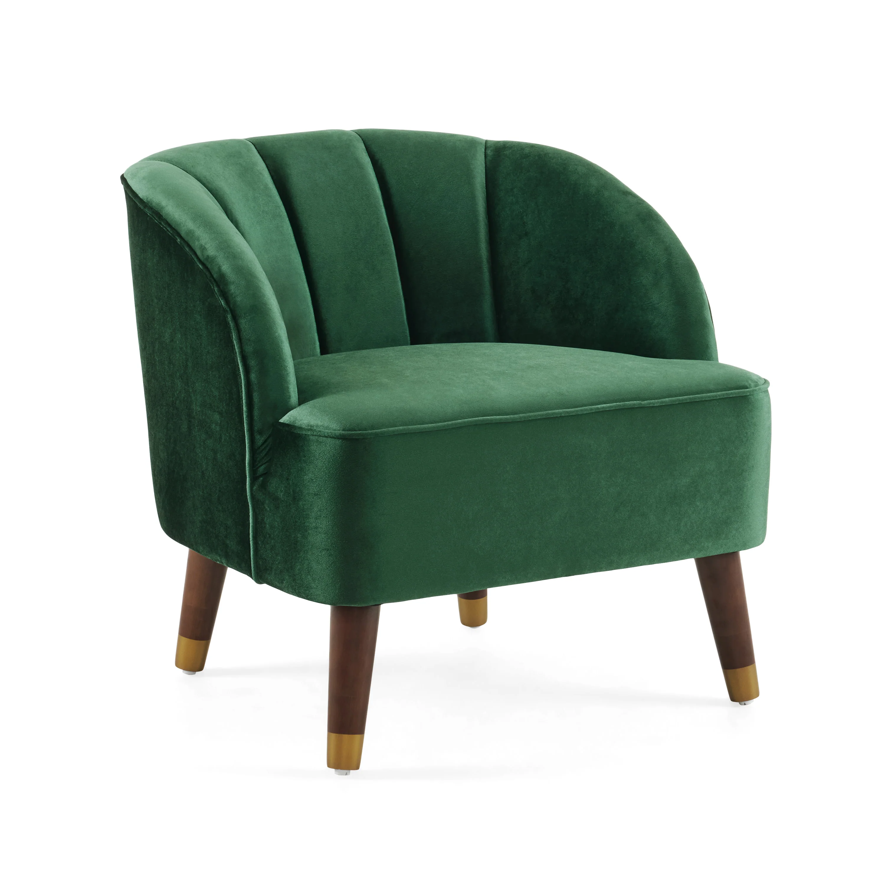 Veneras Velvet Barrel Club Chair - furnishings