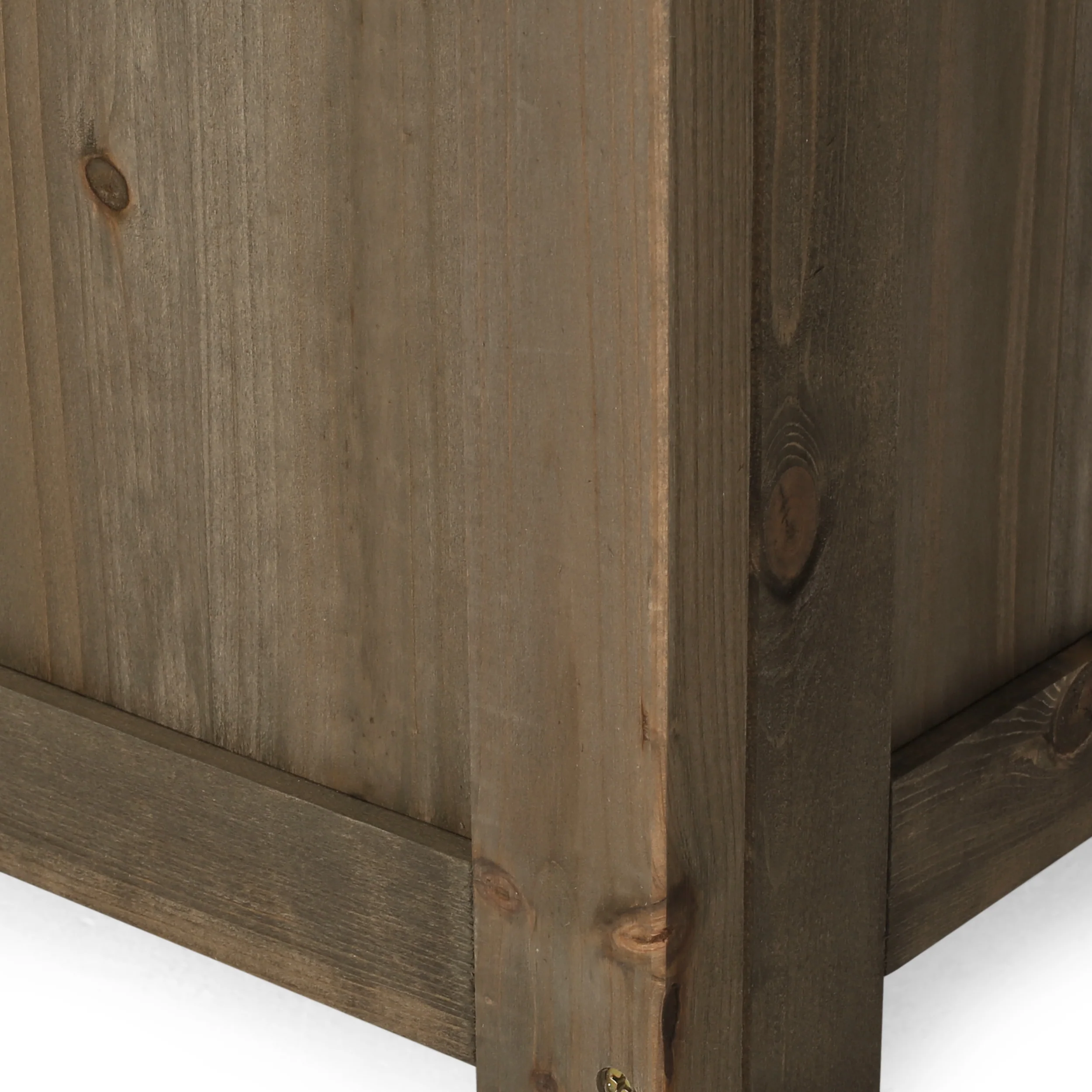 Skyline Outdoor Pine Wood Planter Bench - furnishings