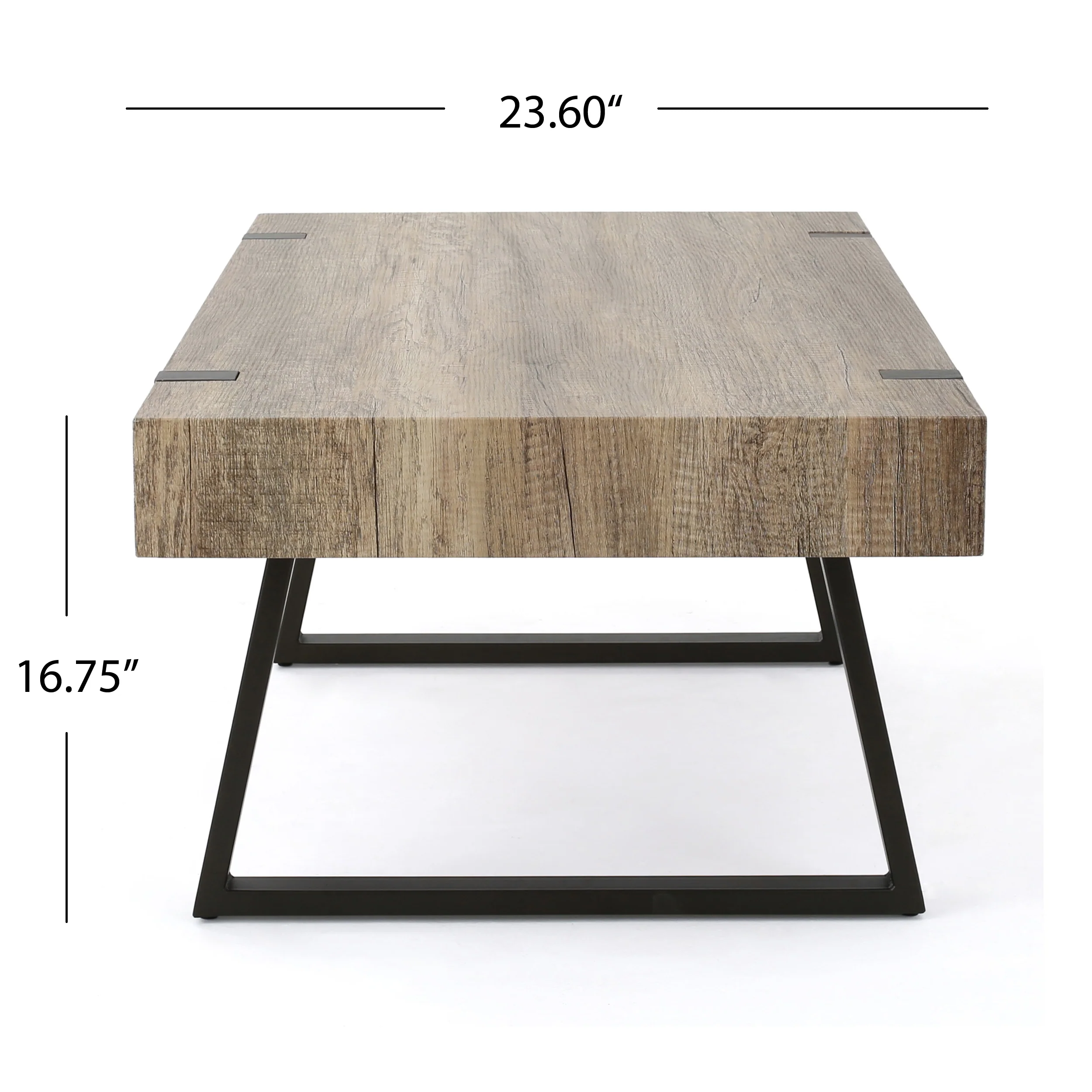 Genwa Canyon Grey Wood Coffee Table - furnishings